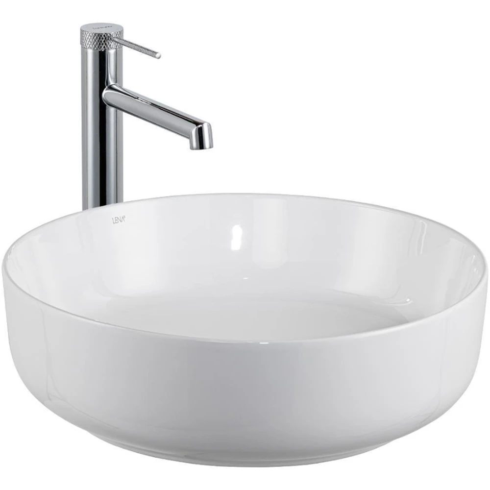 Lena E-W1201 44 Cm Yuvarlak Tezgah Üstü Lavabo Hemen Al