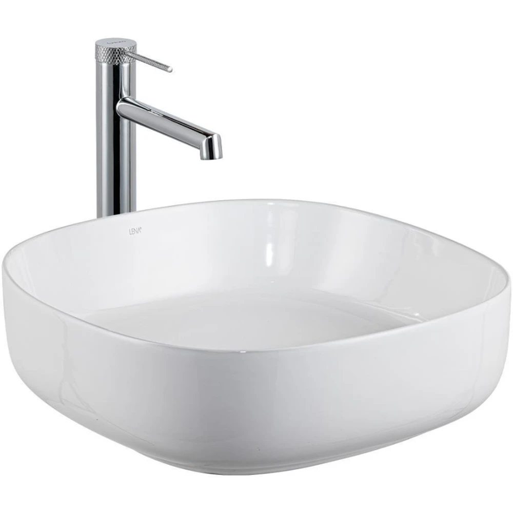 Lena E-W1203 44 Cm Kare Tezgah Üstü Lavabo Hemen Al