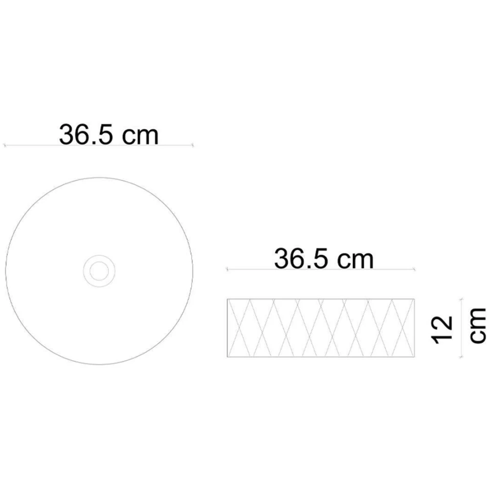 Lena E-W5001 36 Cm Yuvarlak Tezgah Üstü Lavabo Hemen Al