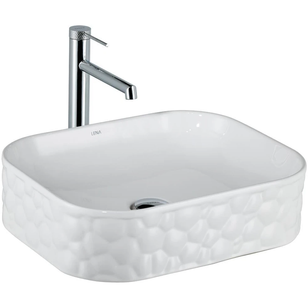 Lena EY-4709 51x40 Cm Tezgah Üstü Lavabo Hemen Al