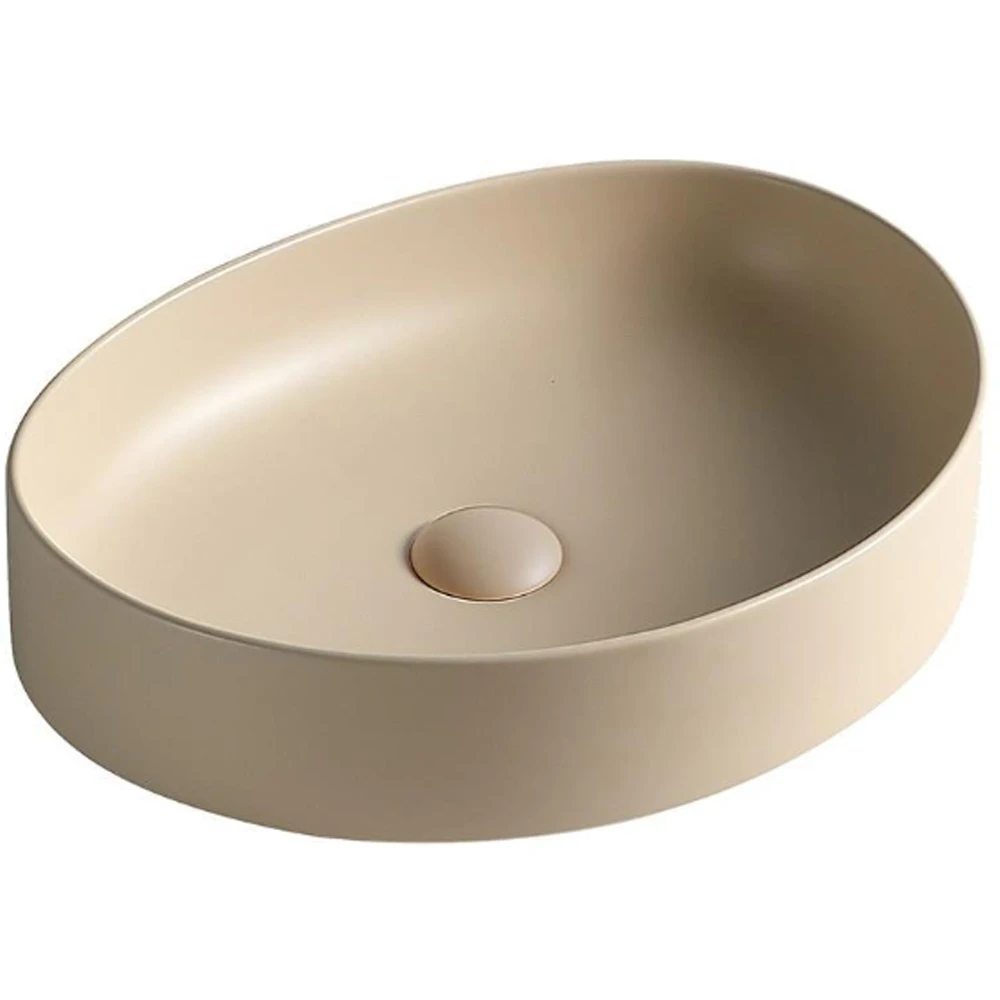 Lena EY-4713MK 50x38 Cm Mat Krem Tezgah Üstü Lavabo