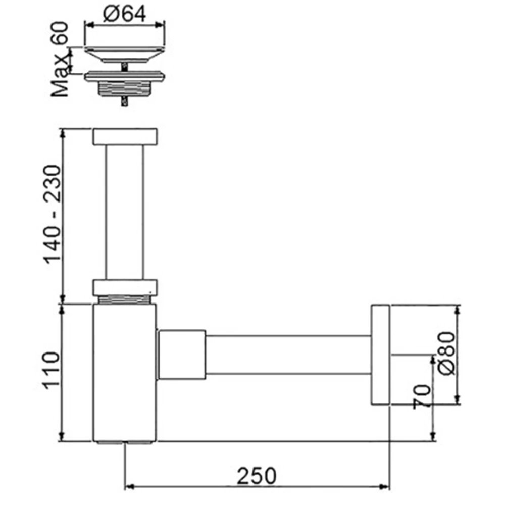 Newarc Corner Altın Süzgeçli Lavabo Sifonu - 760521G Hemen Al