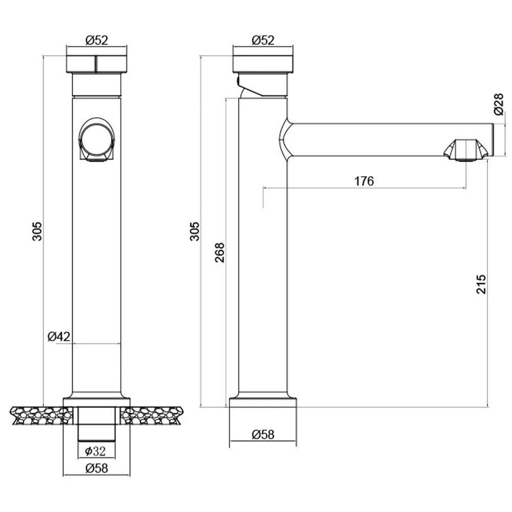 Newarc Milan Metalik Gri Yüksek Lavabo Bataryası - 848001G Hemen Al