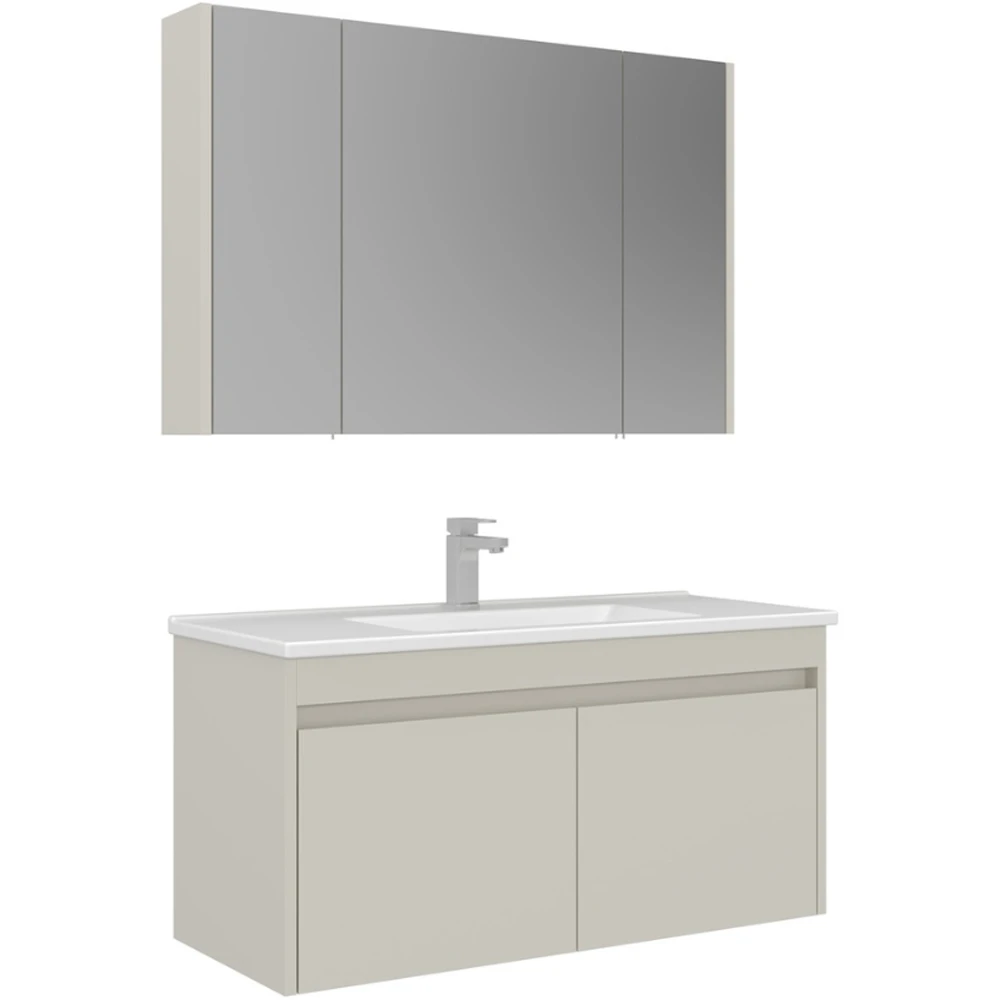 Orka Arno 100 Cm Parlak Kaşmir Banyo Dolabı Takımı - 5008764