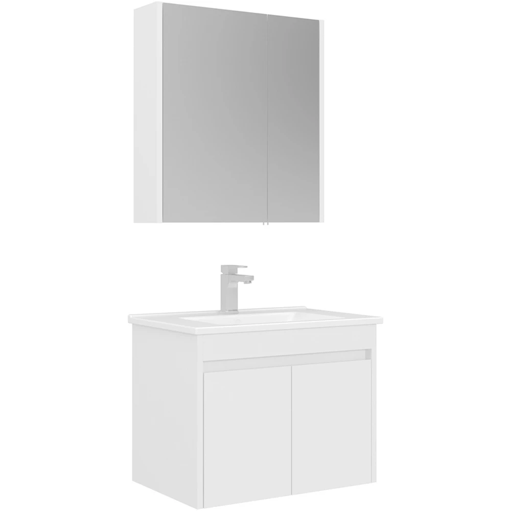 Orka Arno 65 Cm Parlak Beyaz Banyo Dolabı Takımı - 5008777