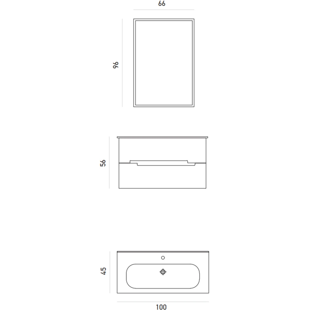 Orka Lodi 100 Cm Beyaz-Gümüş Banyo Dolabı Takımı Hemen Al