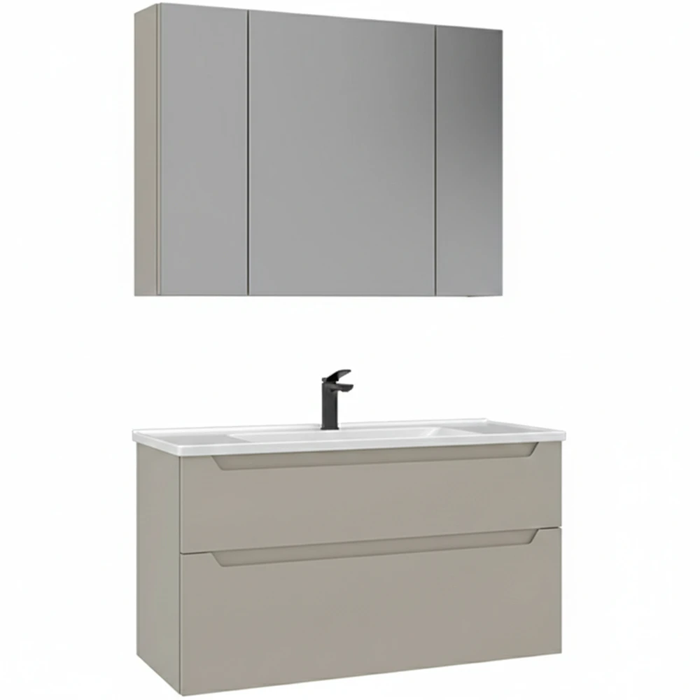 Orka Messina 100 Cm Mat Kaşmir Banyo Dolabı Takımı - 5007146