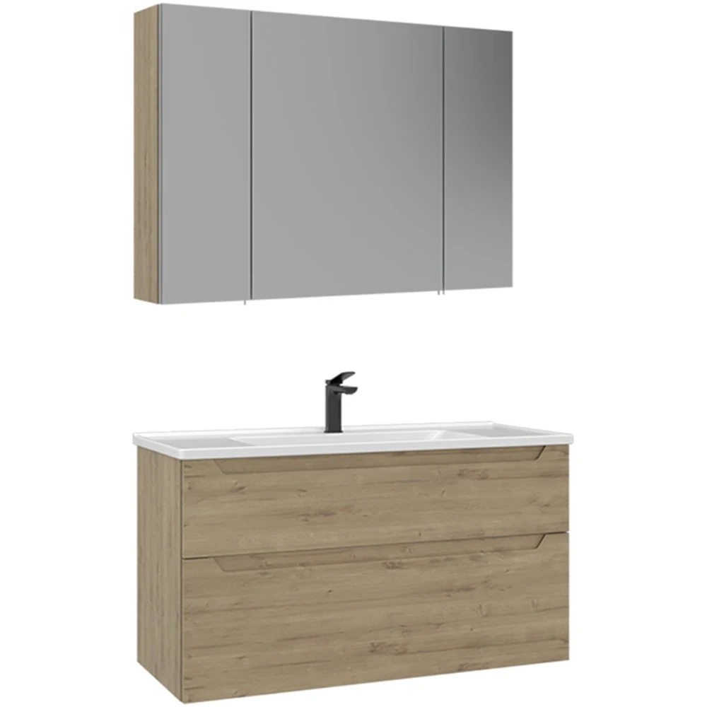 Orka Messina 100 Cm Meşe Banyo Dolabı Takımı - 5007148