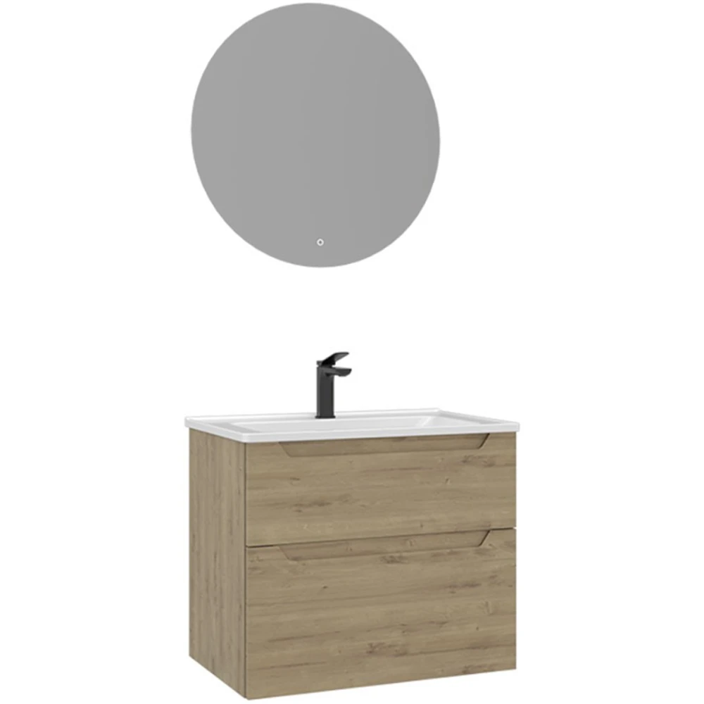 Orka Messina 65 Cm Meşe Banyo Dolabı Takımı - 5006655