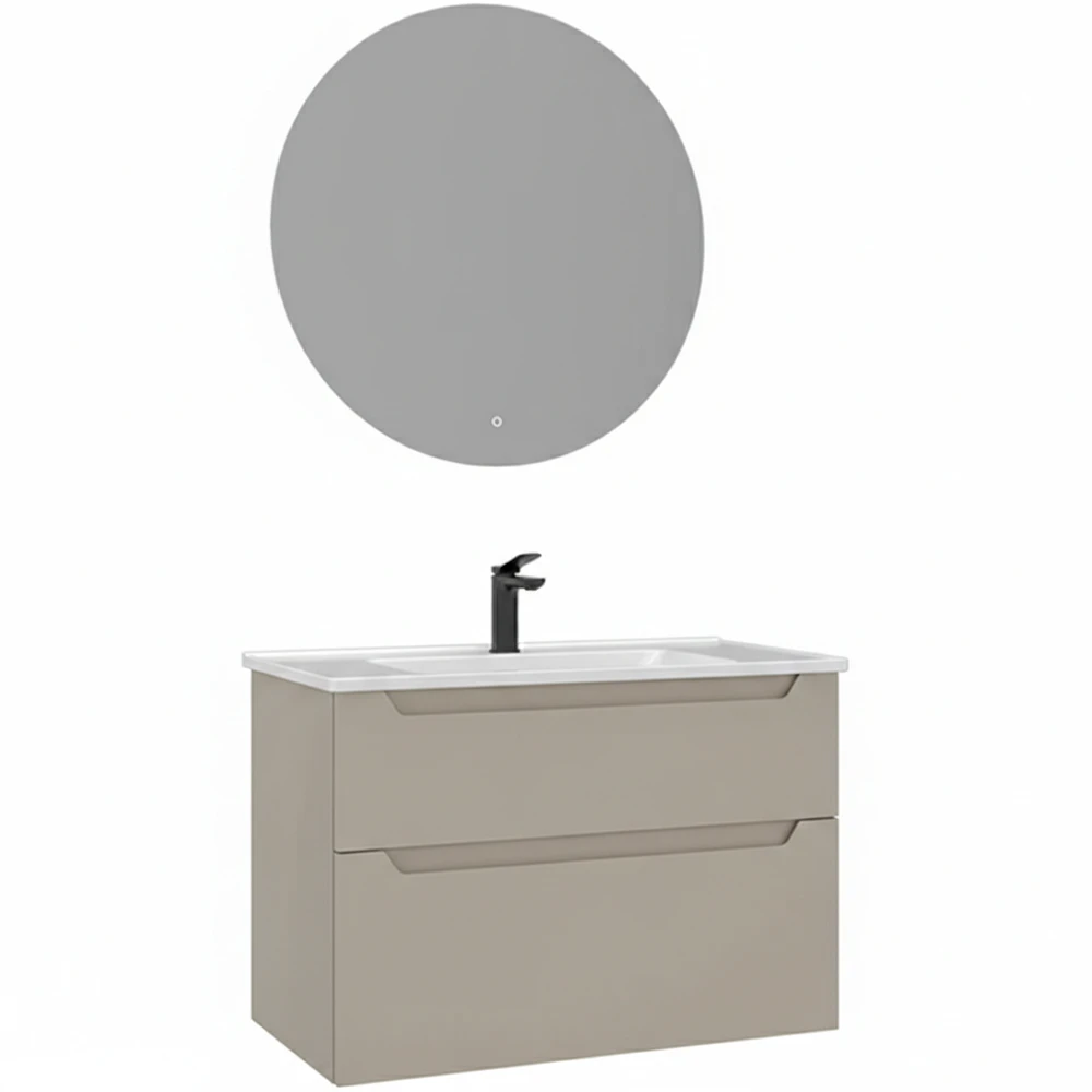 Orka Messina 85 Cm Mat Kaşmir Banyo Dolabı Takımı - 5007131