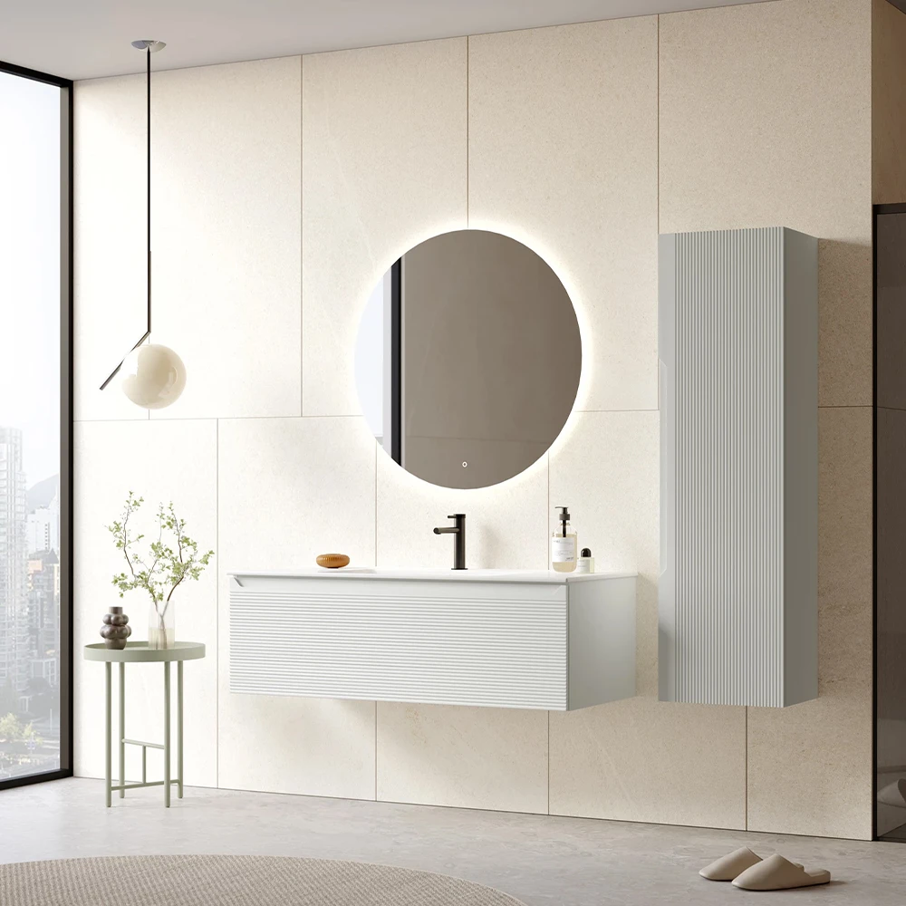 Orka Olbia 120 Cm Mat Beyaz Banyo Dolabı Takımı Hemen Al