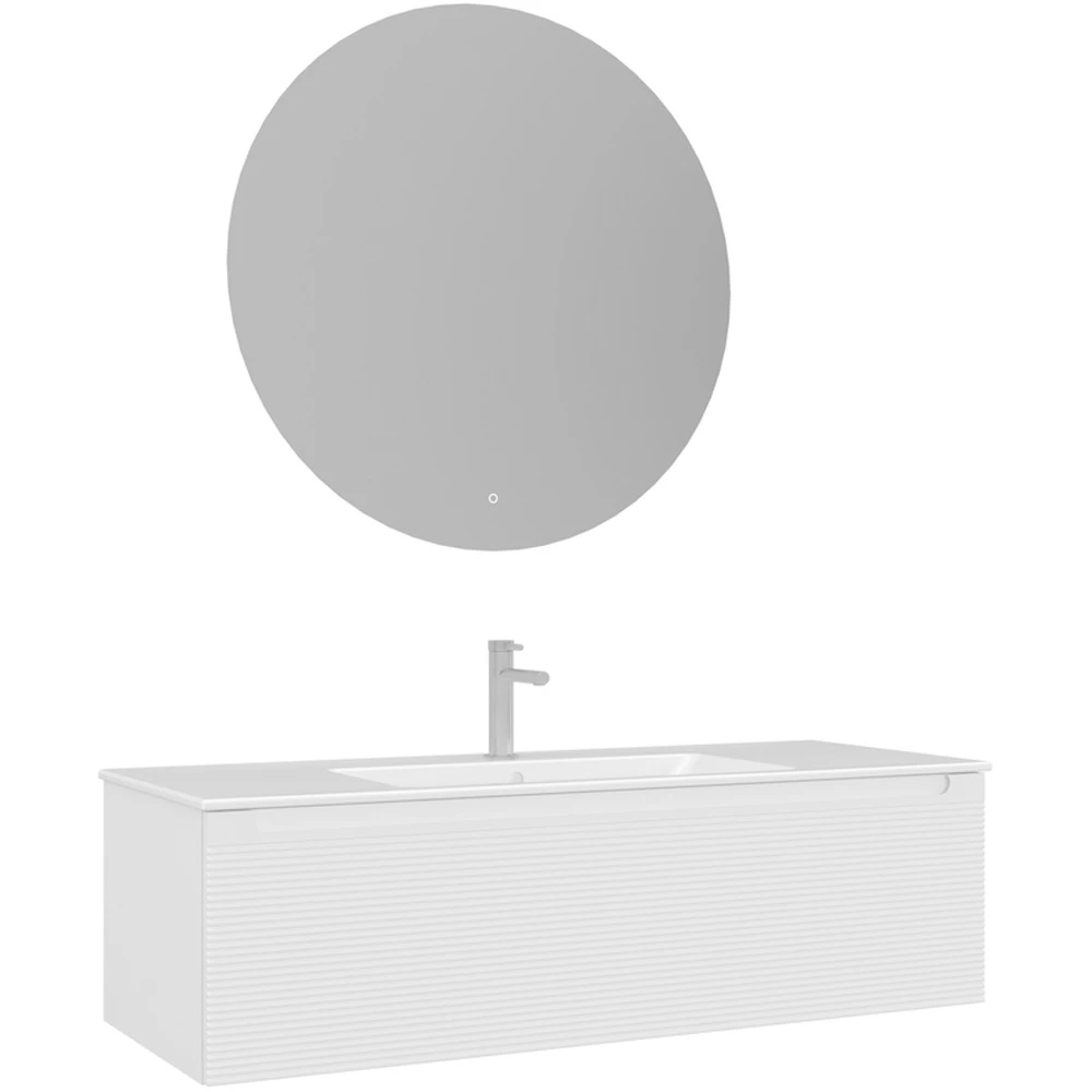 Orka Olbia 120 Cm Mat Beyaz Banyo Dolabı Takımı Hemen Al