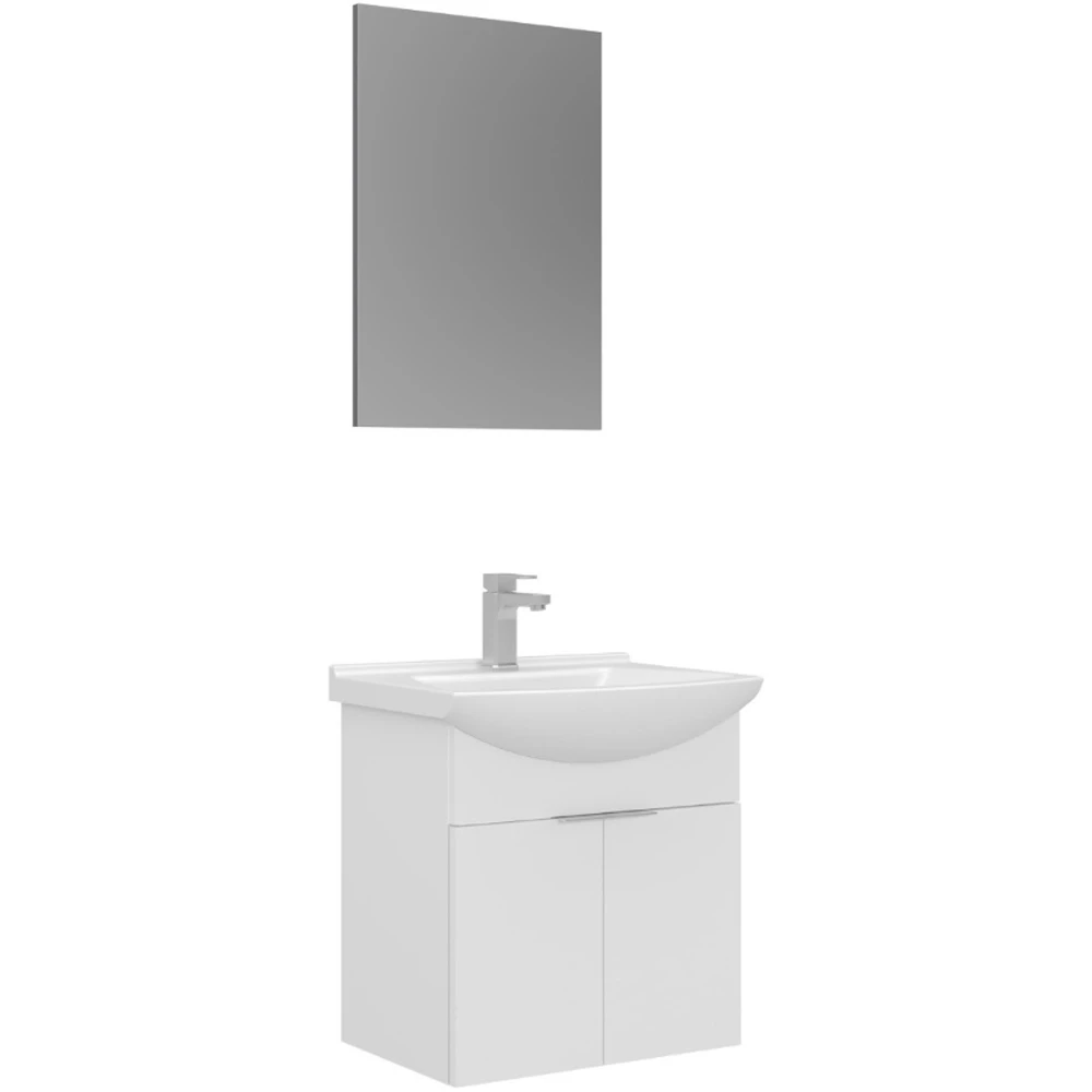 Orka Purus 55 Cm Beyaz Banyo Dolabı Takımı - 5008317 Hemen Al