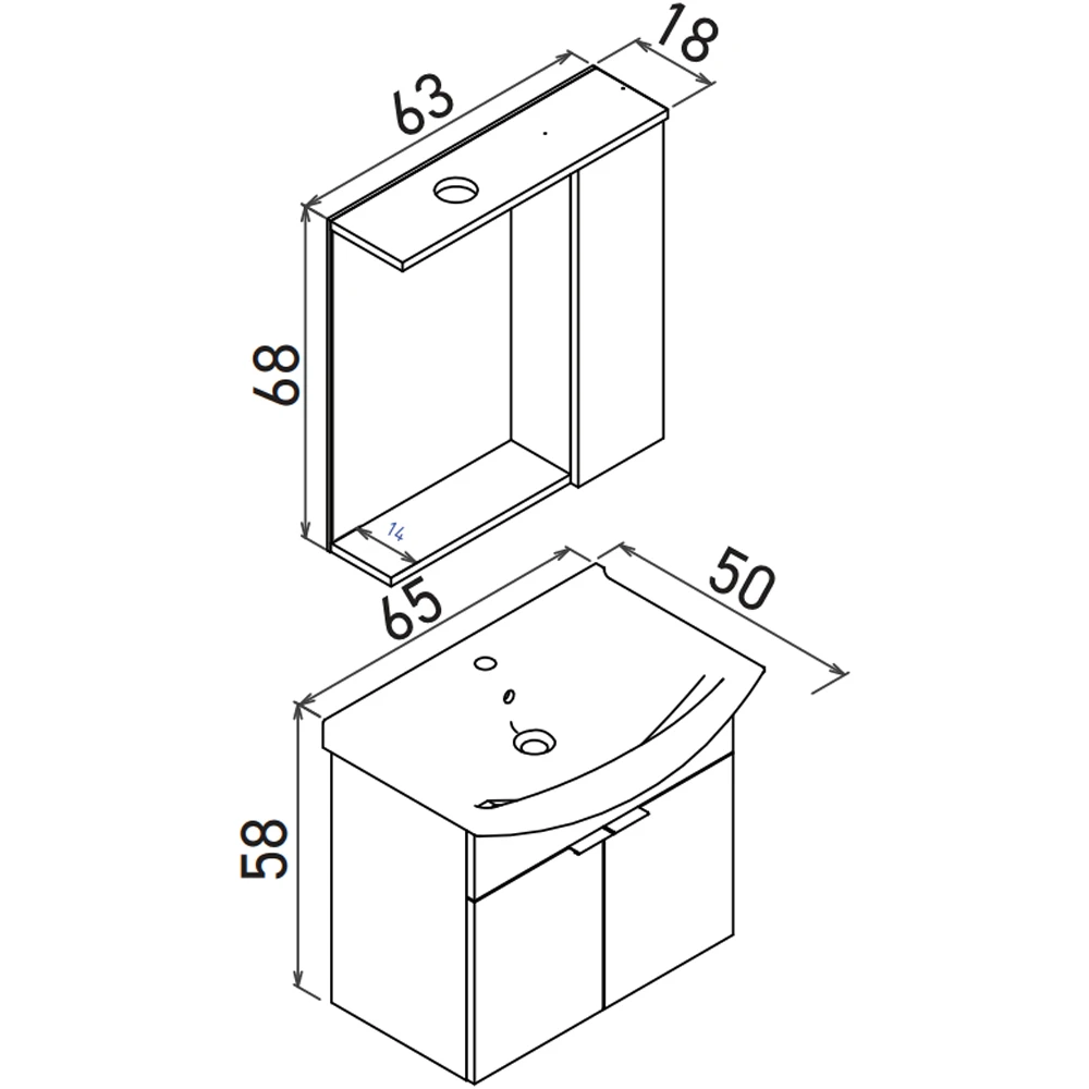 Orka Purus 65 Cm Budva Banyo Dolabı Takımı - 5007992 Hemen Al