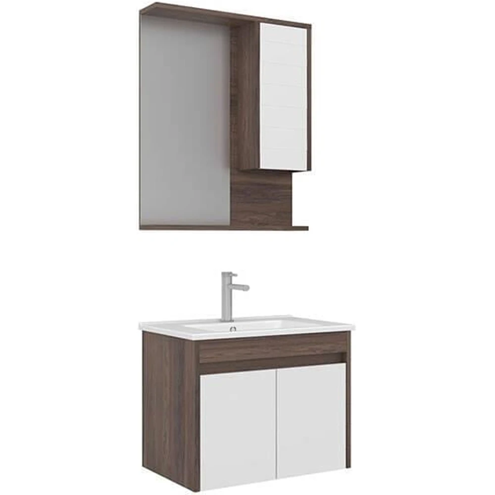 Orka Serra 65 Cm Beyaz-Navaro Banyo Dolabı Takımı