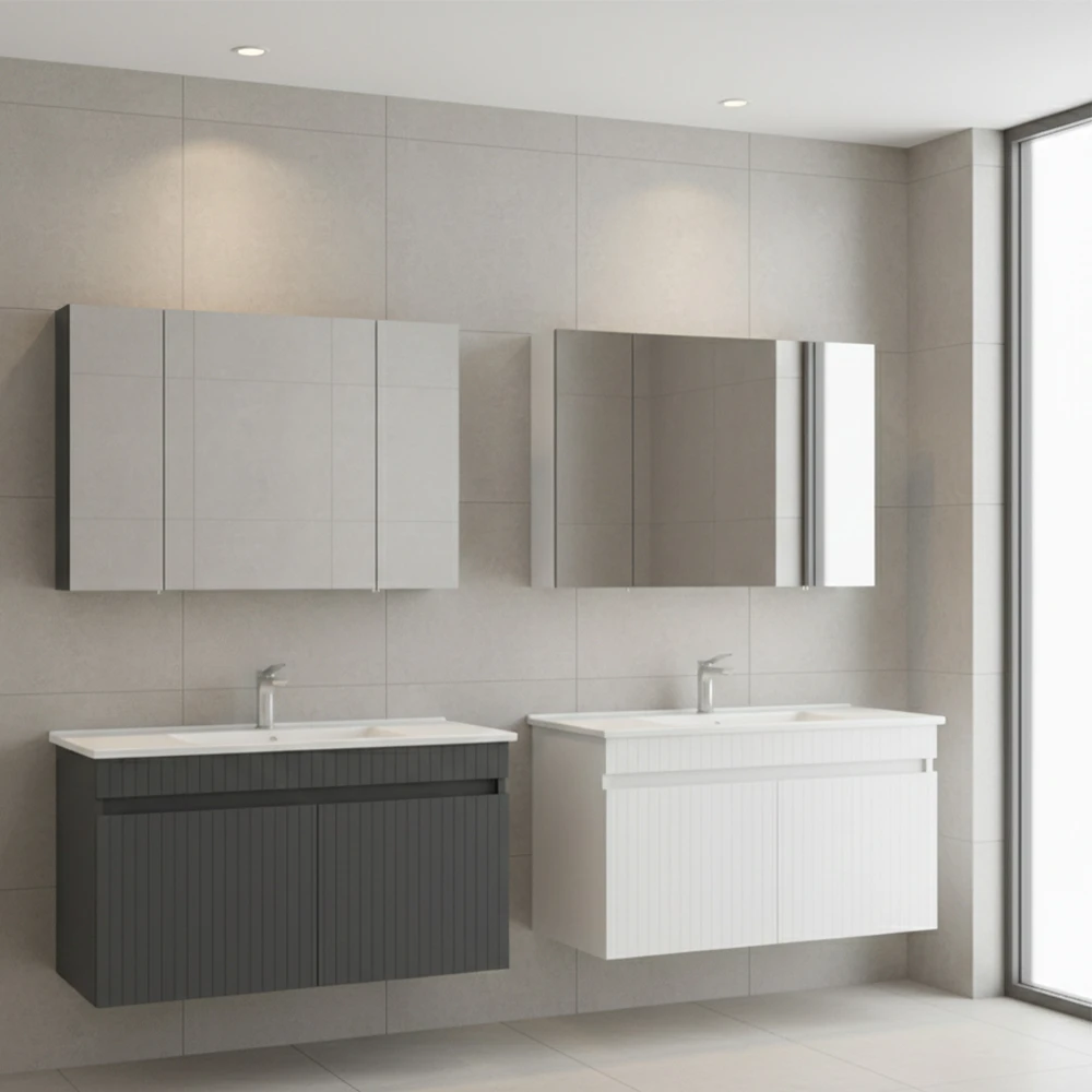 Orka Tivoli 100 Cm Mat Antrasit Banyo Dolabı Takımı Hemen Al