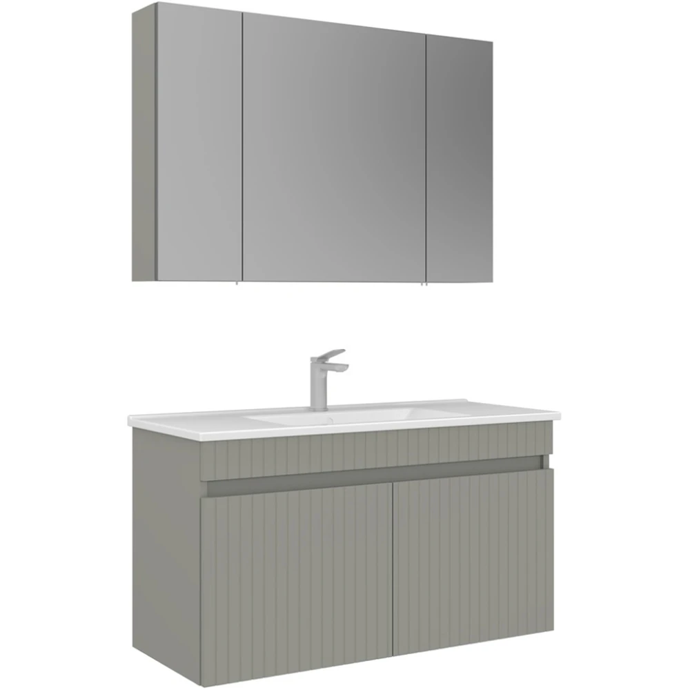 Orka Tivoli 100 Cm Mat Kaşmir Banyo Dolabı Takımı Hemen Al