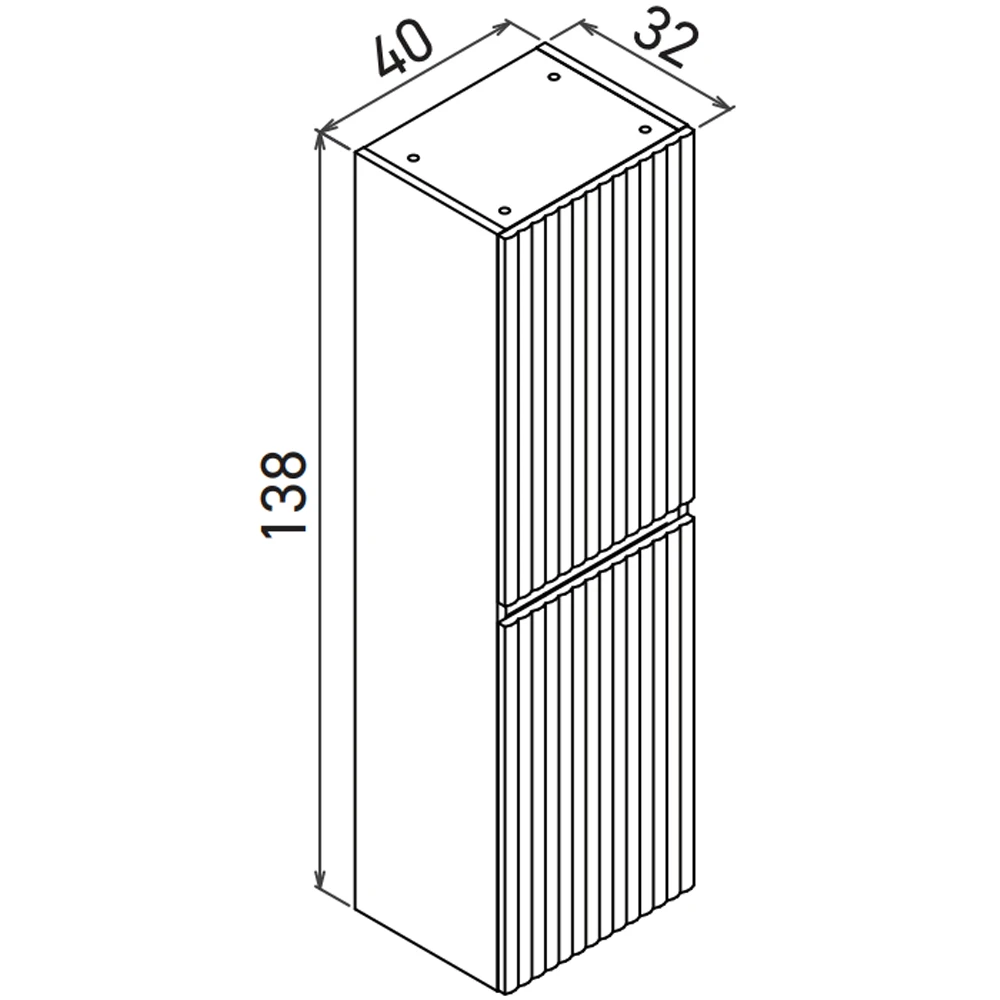 Orka Tivoli 40 Cm Mat Lacivert Boy Dolabı Hemen Al
