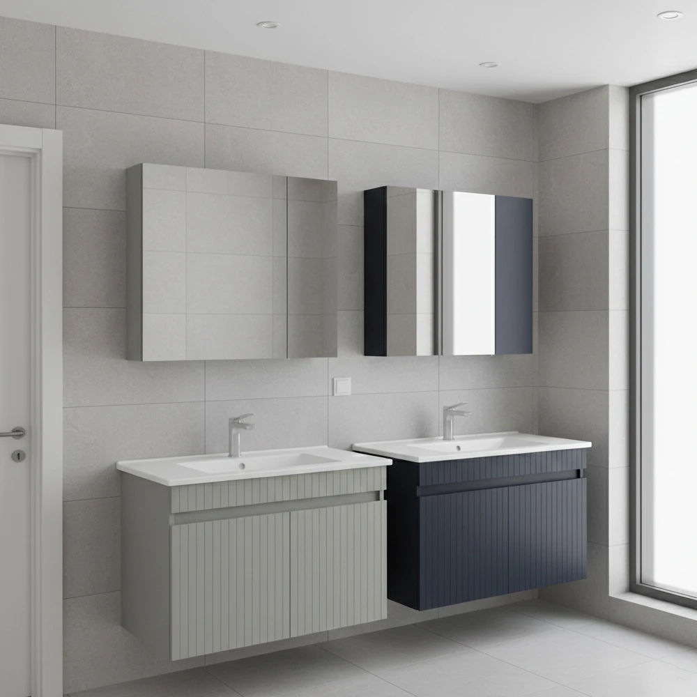 Orka Tivoli 85 Cm Mat Kaşmir Banyo Dolabı Takımı Hemen Al