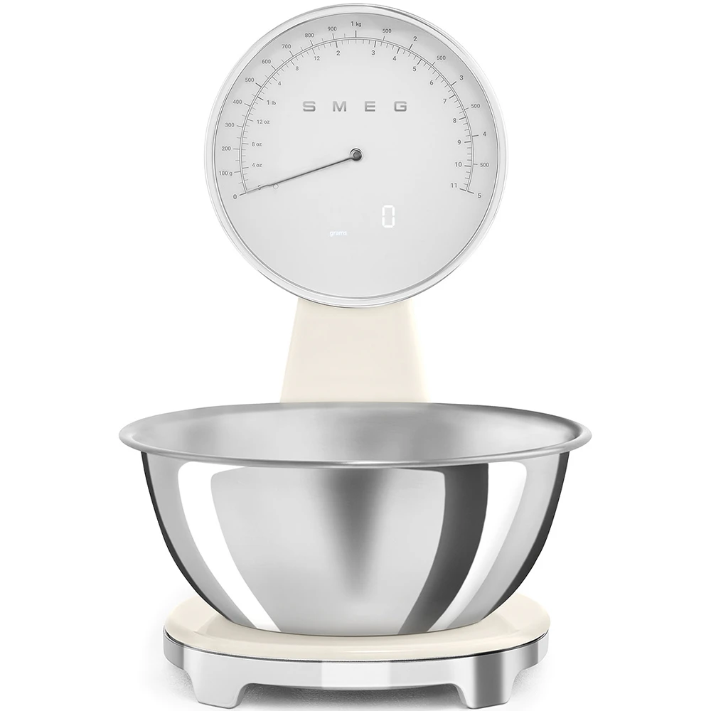 Smeg Krem Retro Analog Mutfak Tartısı - KSF01CRWW