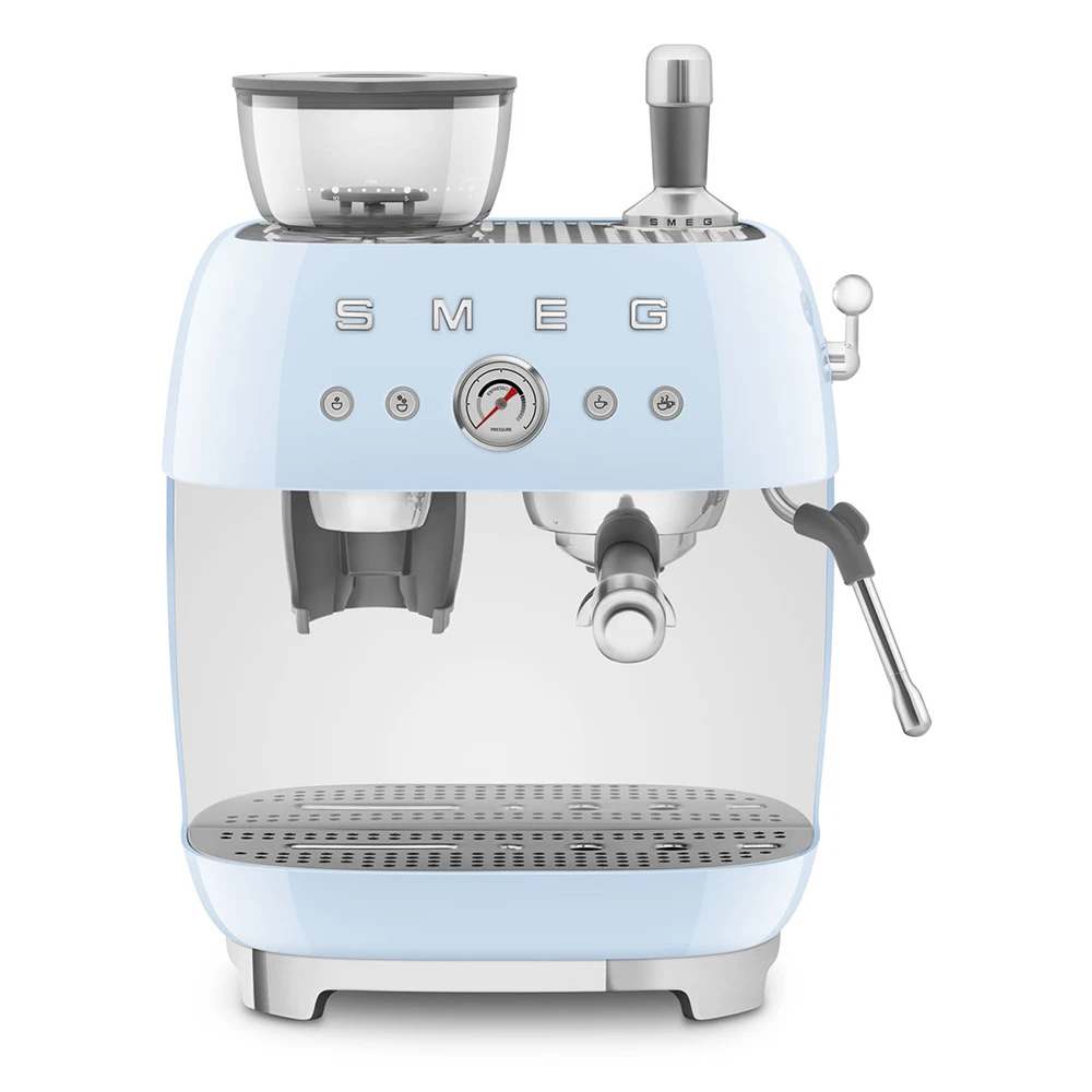 Smeg Pastel Mavi Öğütücülü Espresso Kahve Makinesi EGF03PBEU Hemen Al
