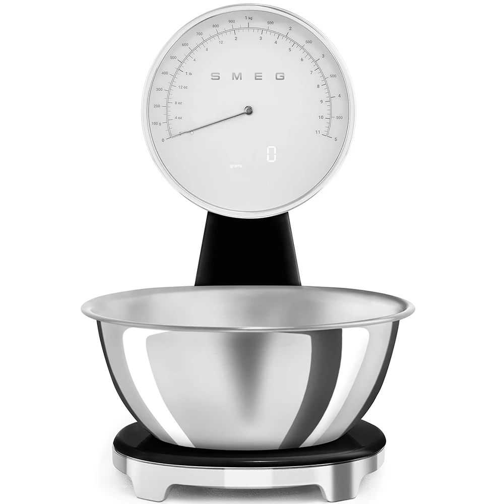 Smeg Siyah Retro Analog Mutfak Tartısı - KSF01BLWW