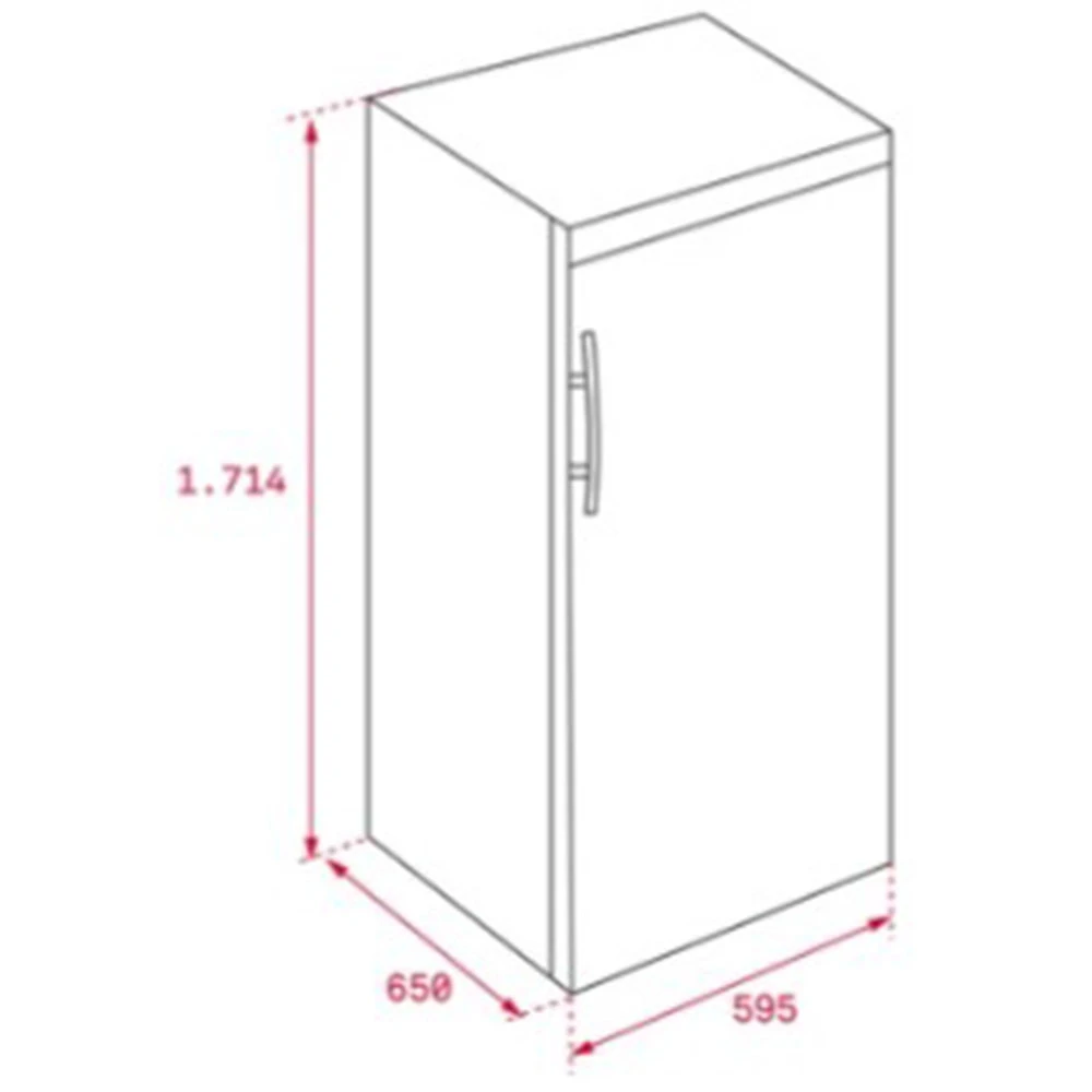 Teka TGF3 270 X EU 7 Raflı Solo Paslanmaz Çelik Dondurucu Hemen Al