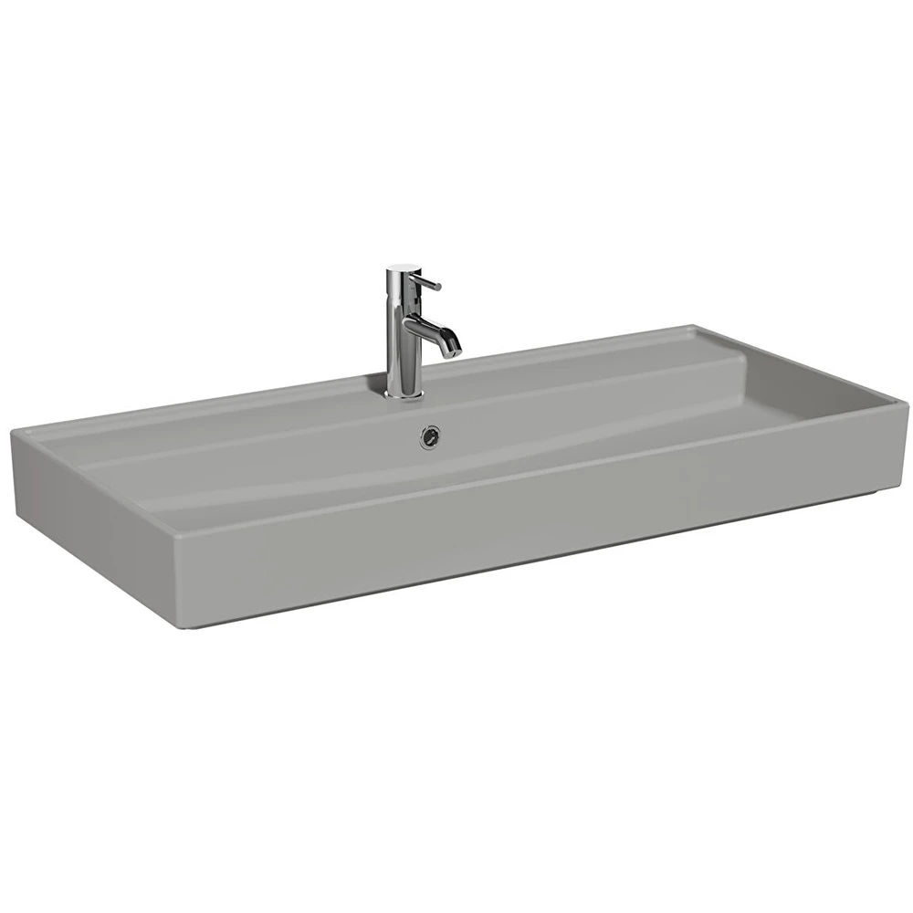 Vitra ArchiPlan 100x46 Cm Mat Taş Gri Lavabo 7417B076-0001 Hemen Al