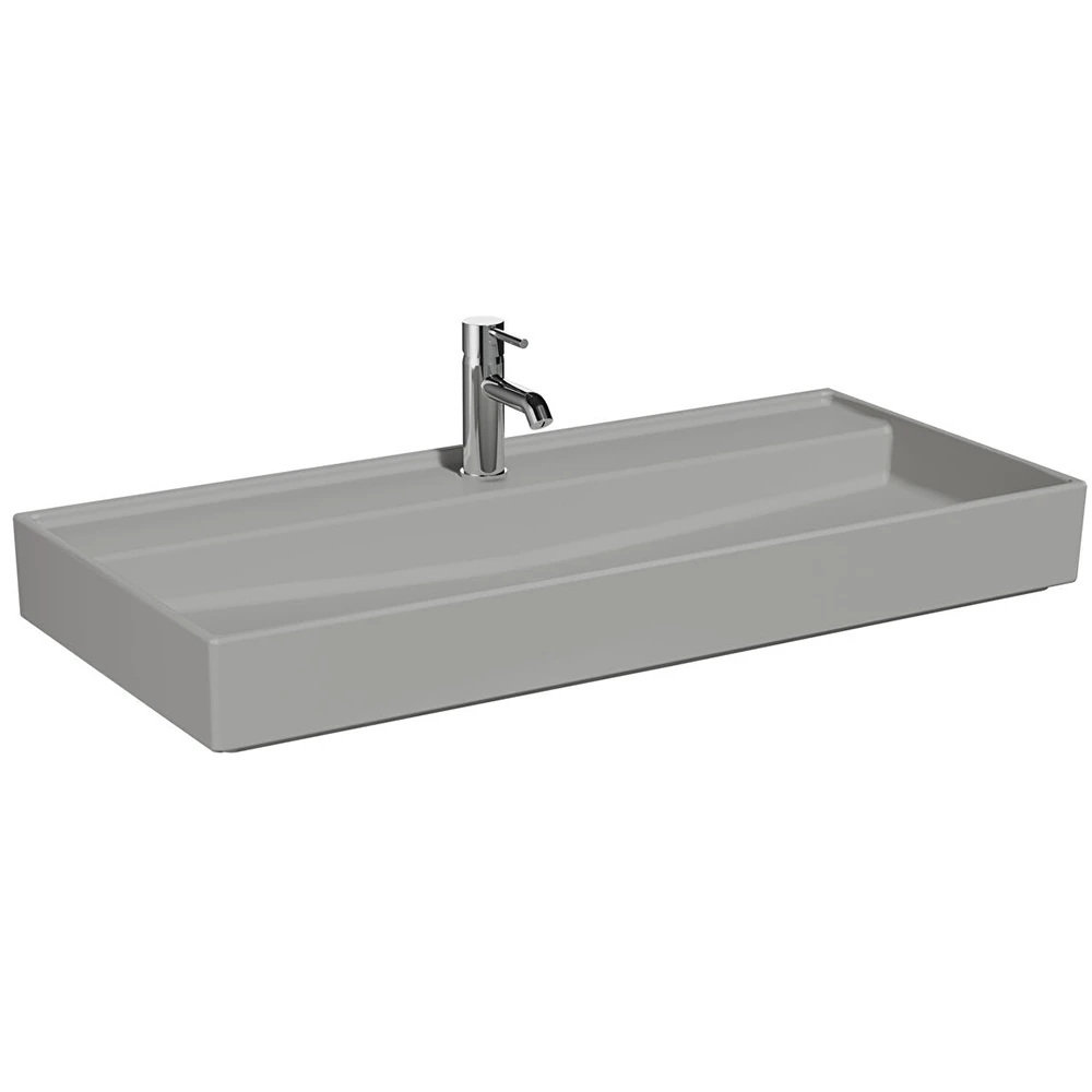 Vitra ArchiPlan 100x46 Cm Mat Taş Gri Lavabo 7417B076-0041 Hemen Al