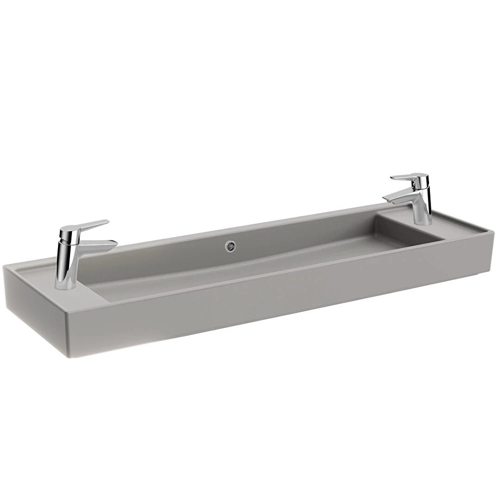 Vitra ArchiPlan 120x38 Cm Mat Taş Gri Lavabo 7410B076-1452 Hemen Al