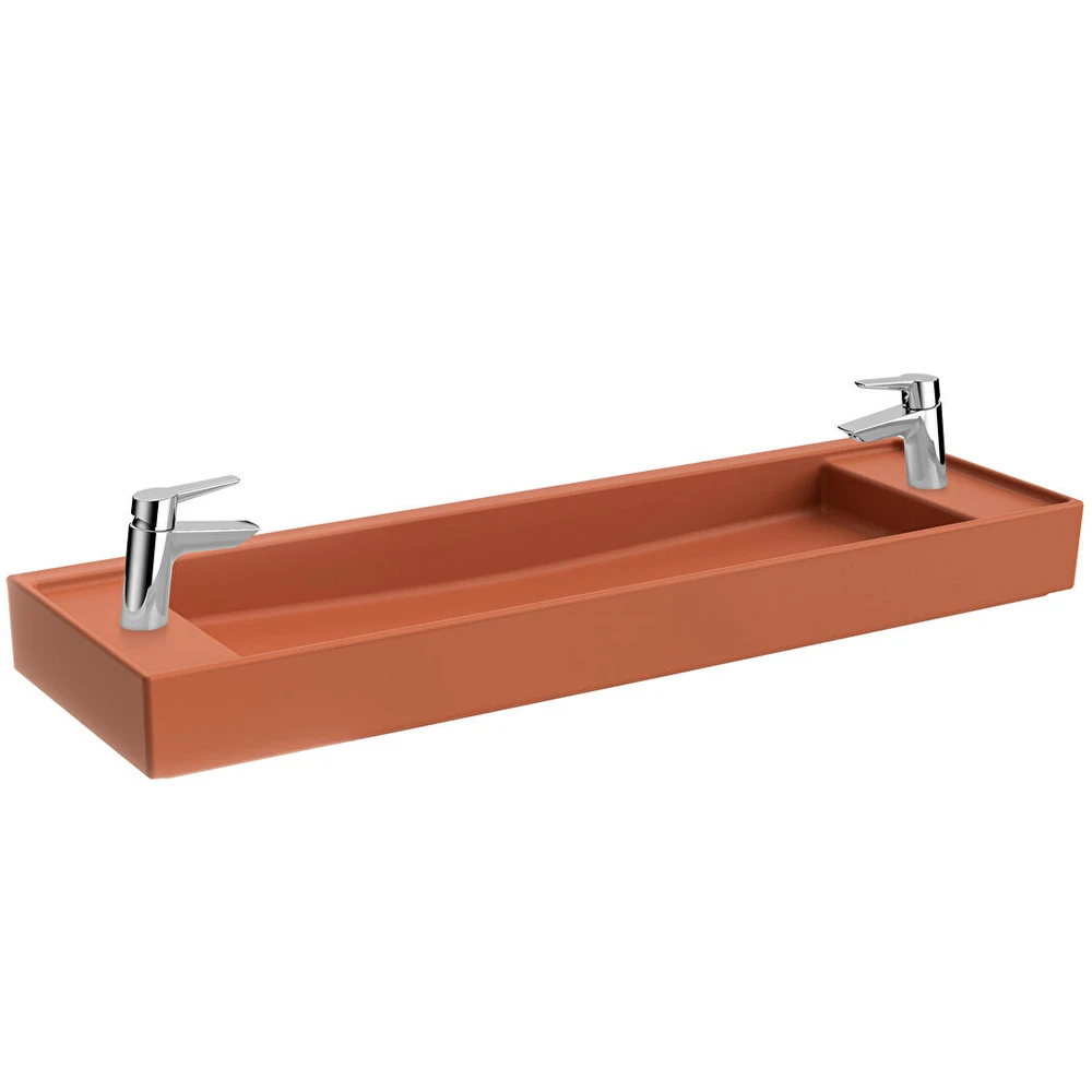 Vitra ArchiPlan 120x38 Cm Mat Terra Rosa Lavabo 7410B077-1808 Hemen Al