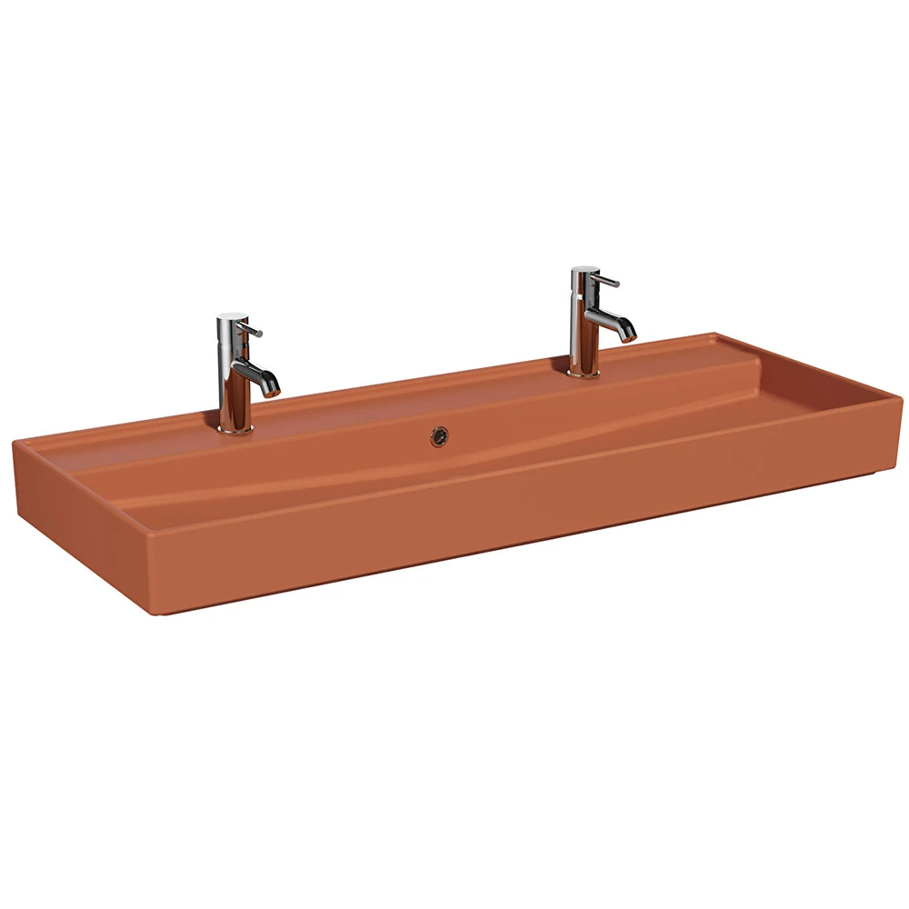 Vitra ArchiPlan 120x46 Cm Mat Terra Rosa Lavabo 7418B077-0001 Hemen Al