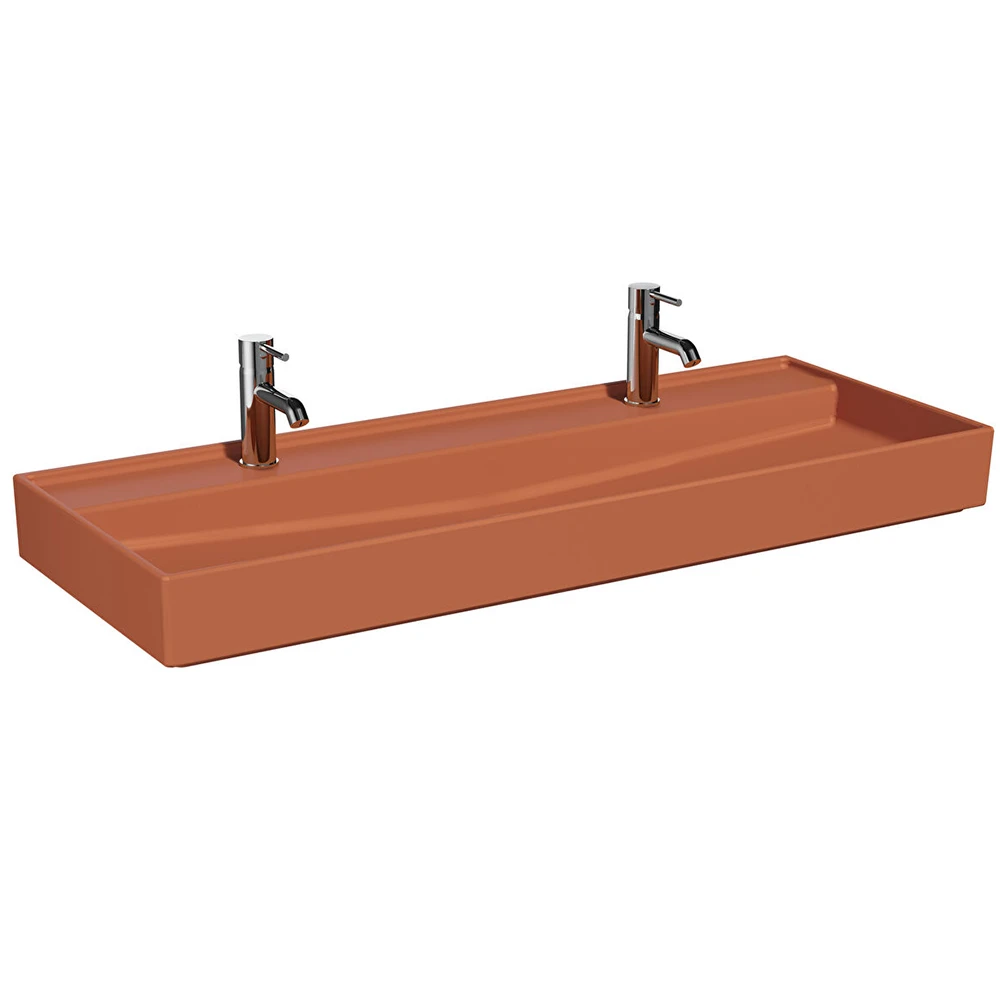 Vitra ArchiPlan 120x46 Cm Mat Terra Rosa Lavabo 7418B077-0041 Hemen Al