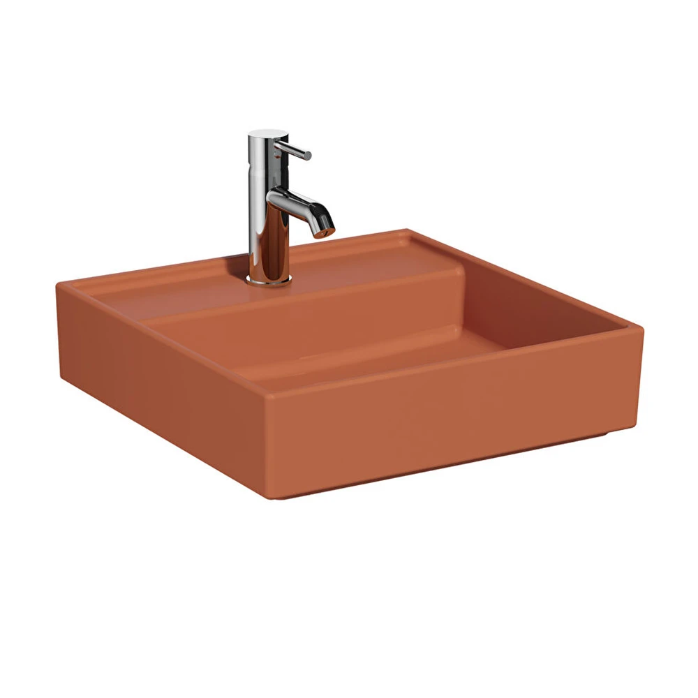 Vitra ArchiPlan 45x46 Cm Mat Terra Rosa Lavabo 7413B077-0041 Hemen Al