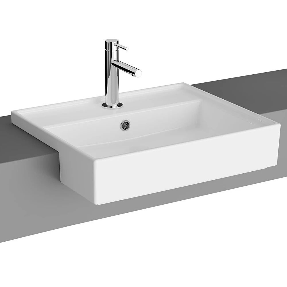 Vitra ArchiPlan 55x46 Cm Yarım Tezgah Lavabo 7412B003-0001 Hemen Al