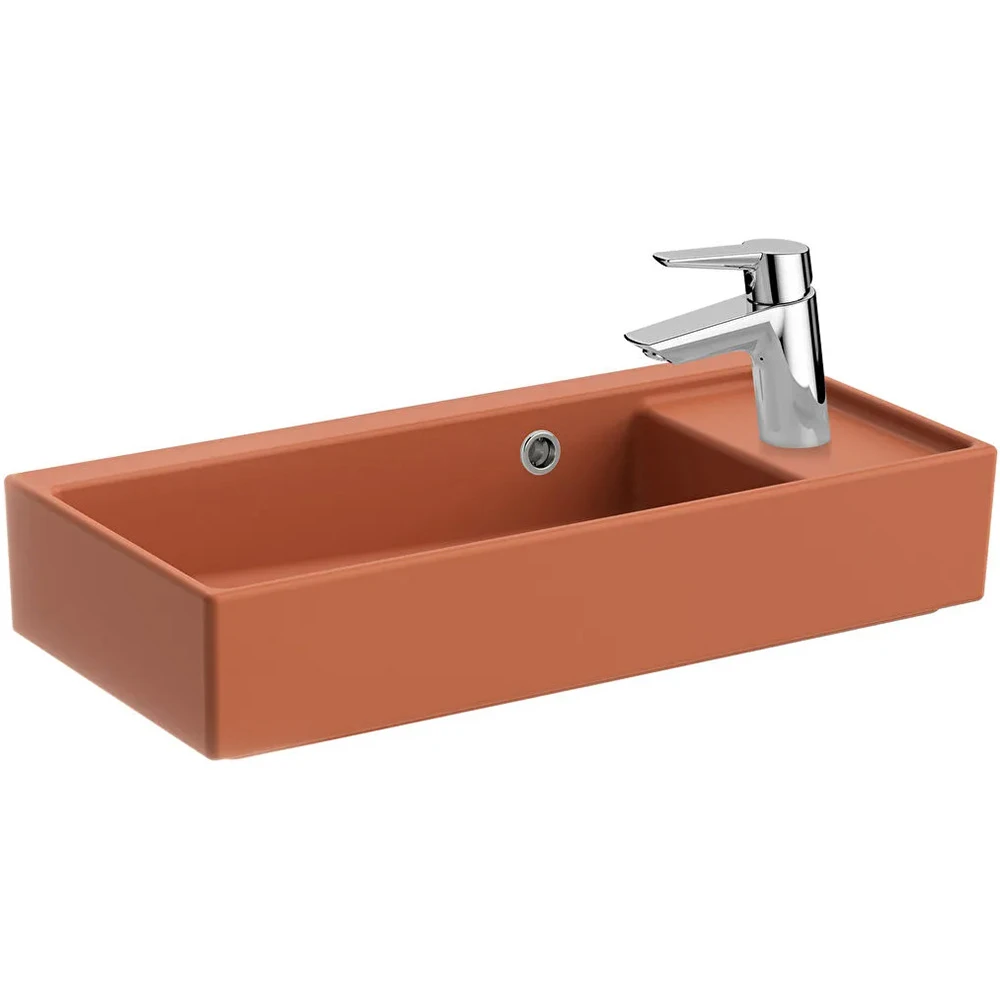 Vitra ArchiPlan 60x28 Cm Mat Terra Rosa Lavabo 7406B077-0029 Hemen Al