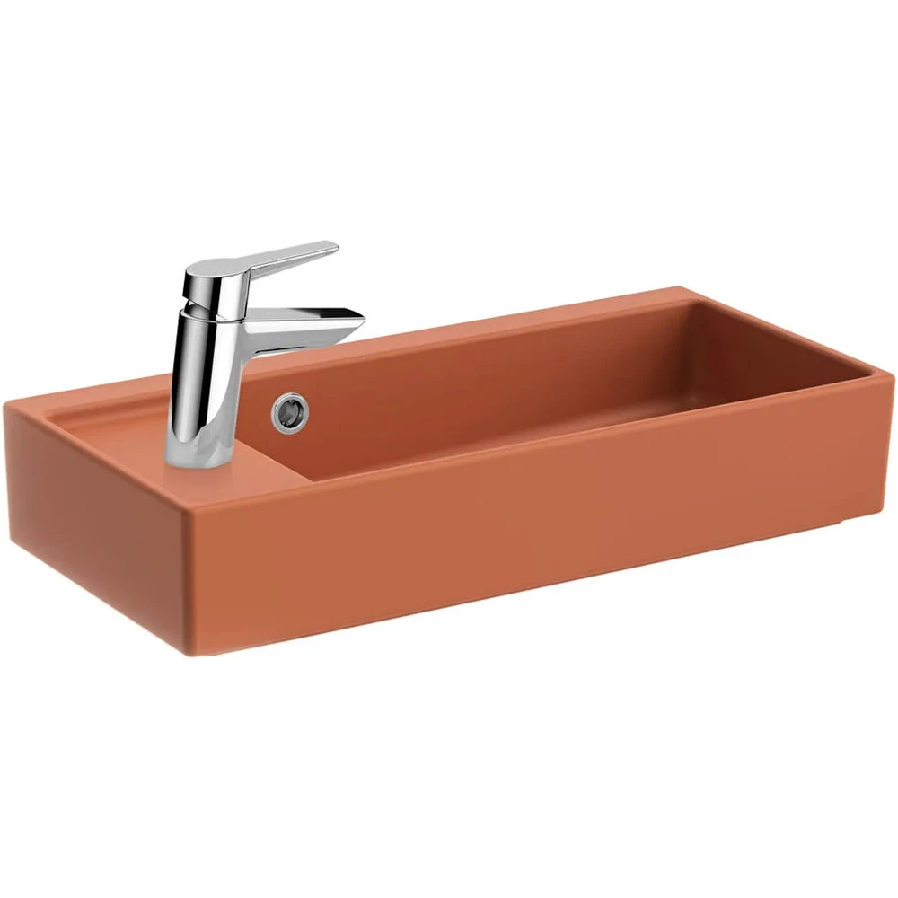 Vitra ArchiPlan 60x28 Cm Mat Terra Rosa Lavabo 7408B077-0028 Hemen Al