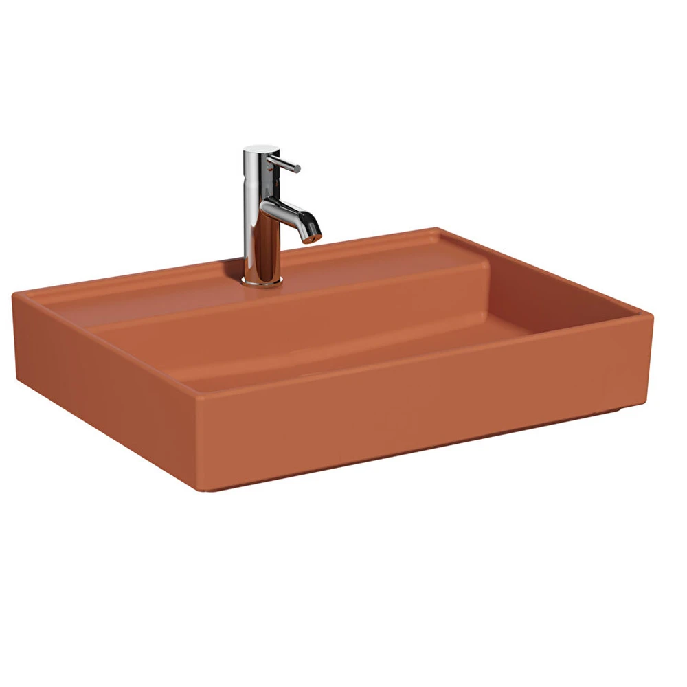 Vitra ArchiPlan 60x46 Cm Mat Terra Rosa Lavabo 7414B077-0041 Hemen Al