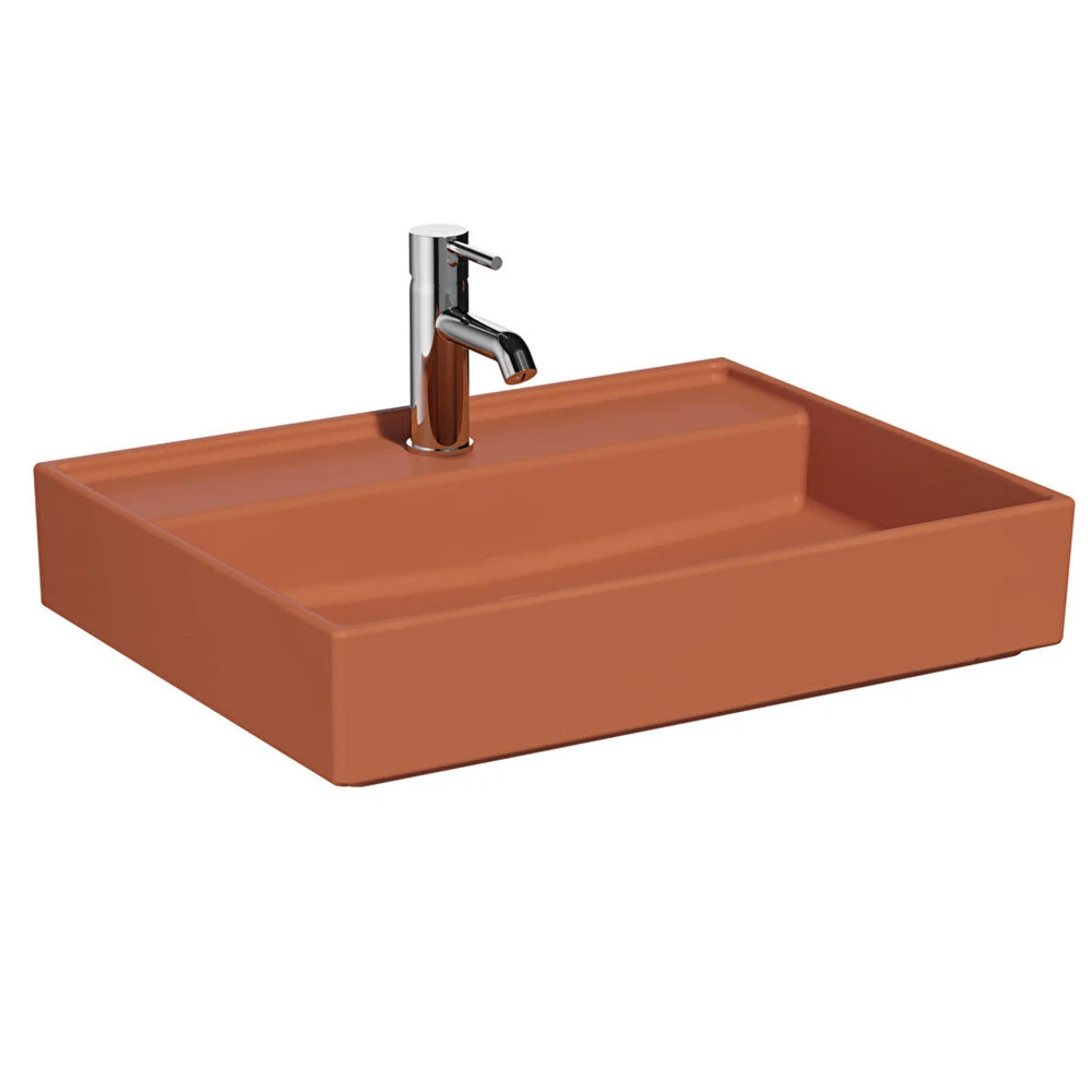 Vitra ArchiPlan 60x46 Cm Mat Terra Rosa Lavabo 7414B077-0661 Hemen Al