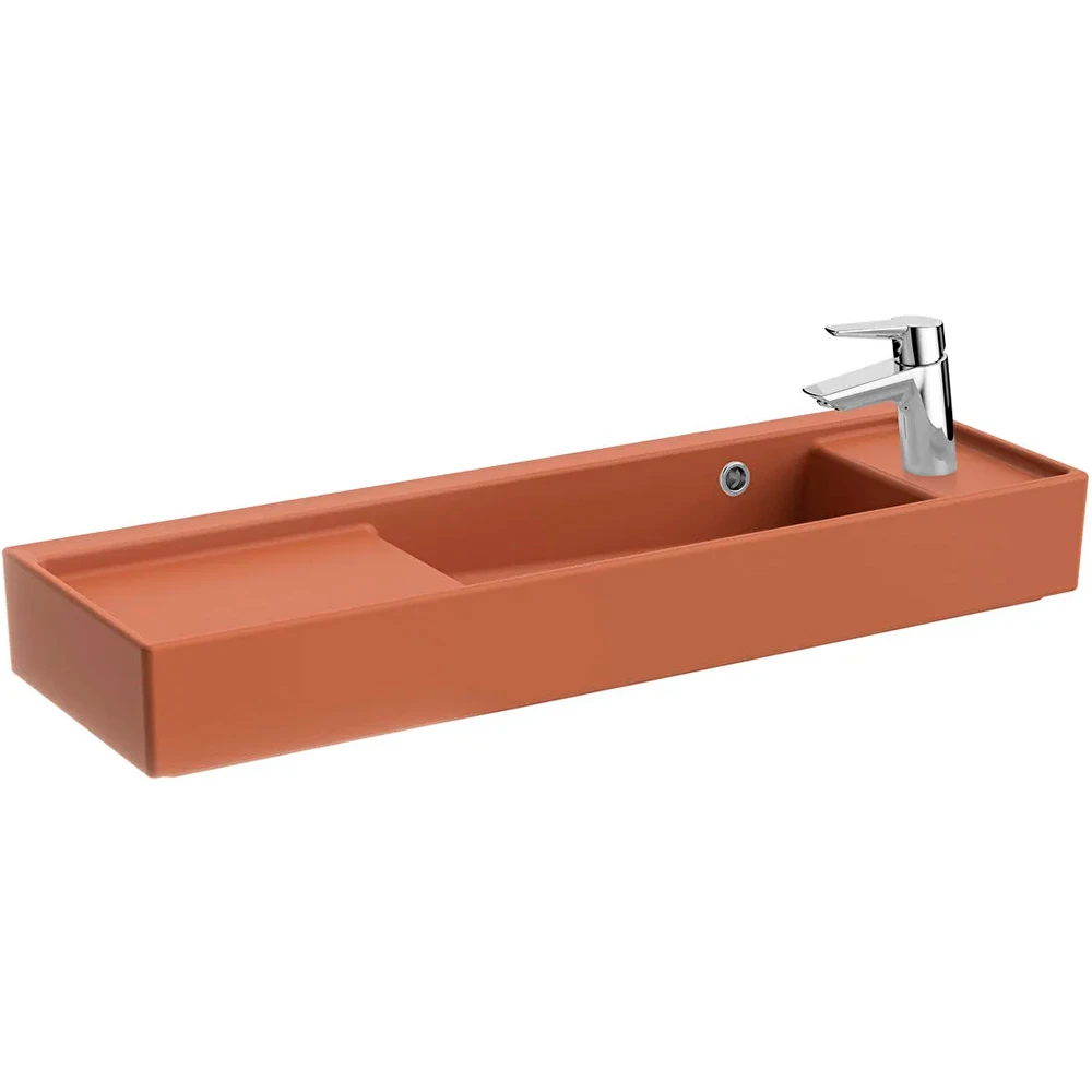 Vitra ArchiPlan 90x28 Cm Mat Terra Rosa Lavabo 7407B077-0029 Hemen Al