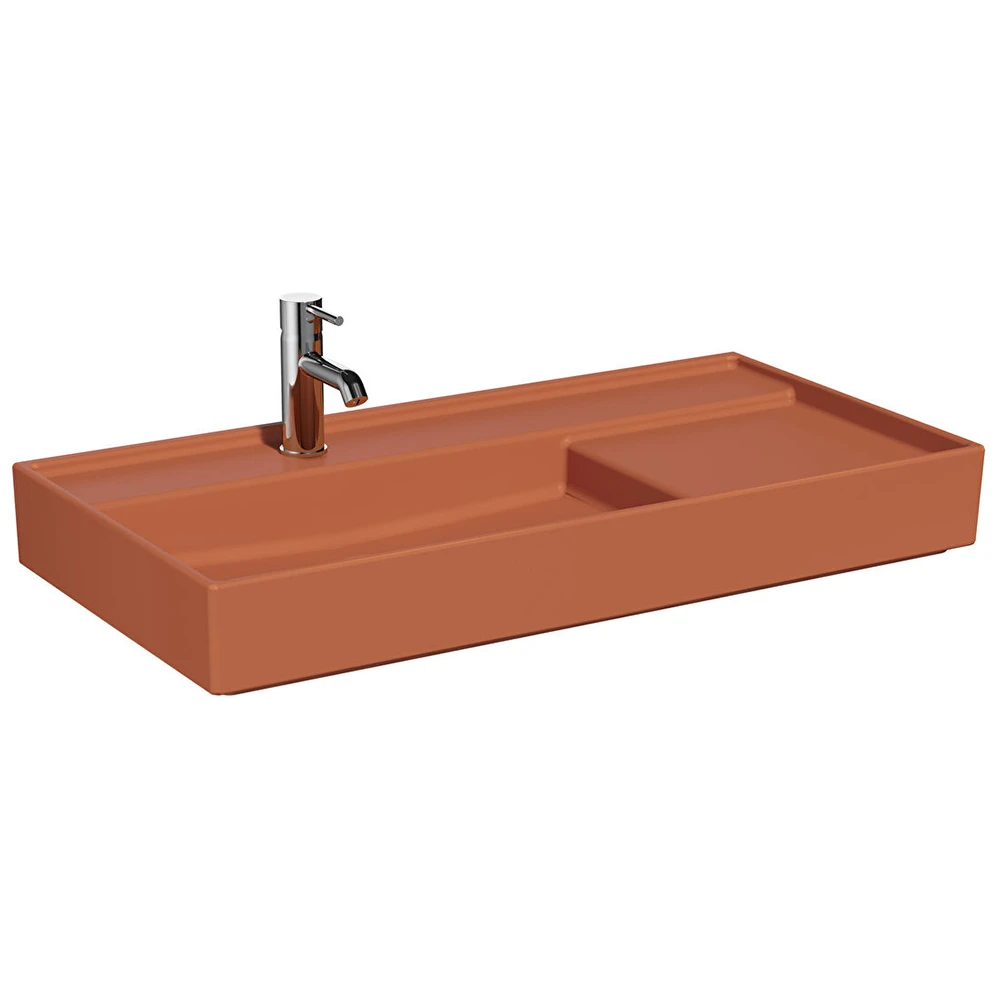 Vitra ArchiPlan 90x46 Cm Mat Terra Rosa Lavabo 7416B077-0041 Hemen Al