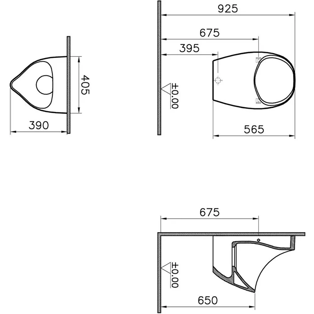 Vitra Arkitekt Rim-Ex Pisuvar 5419B003-0205 Hemen Al