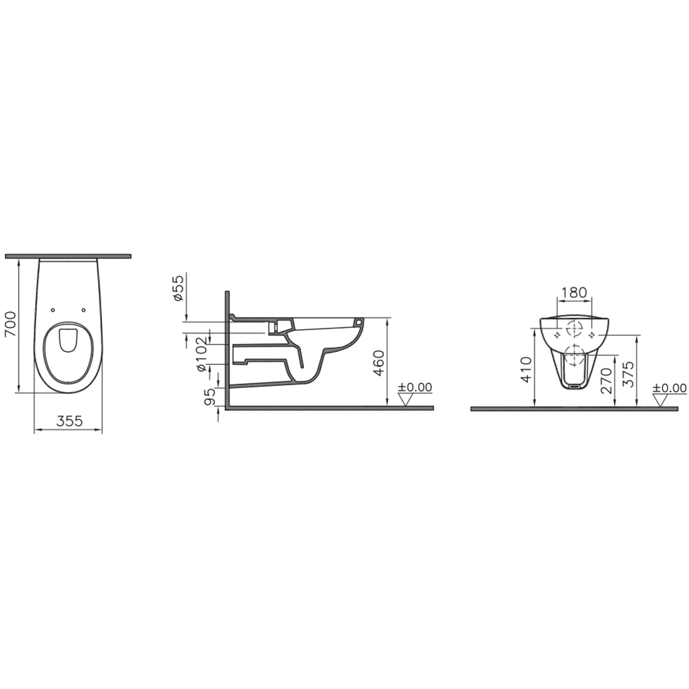 Vitra Conforma Özel İhtiyaç Asma Klozet - 5813L003-0850 Hemen Al