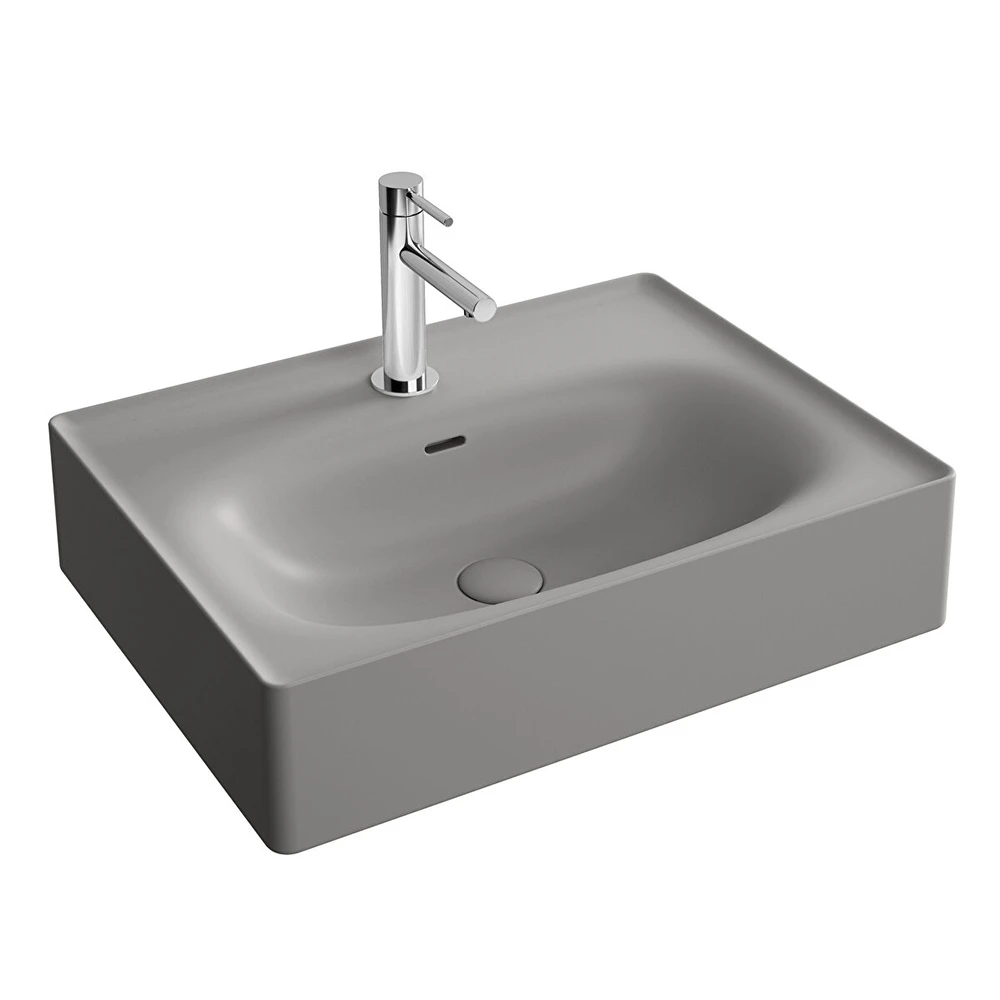 Vitra Equal 60x45 Cm Dikdörtgen Mat Taş Gri Çanak Lavabo 7241B476-0631 Hemen Al