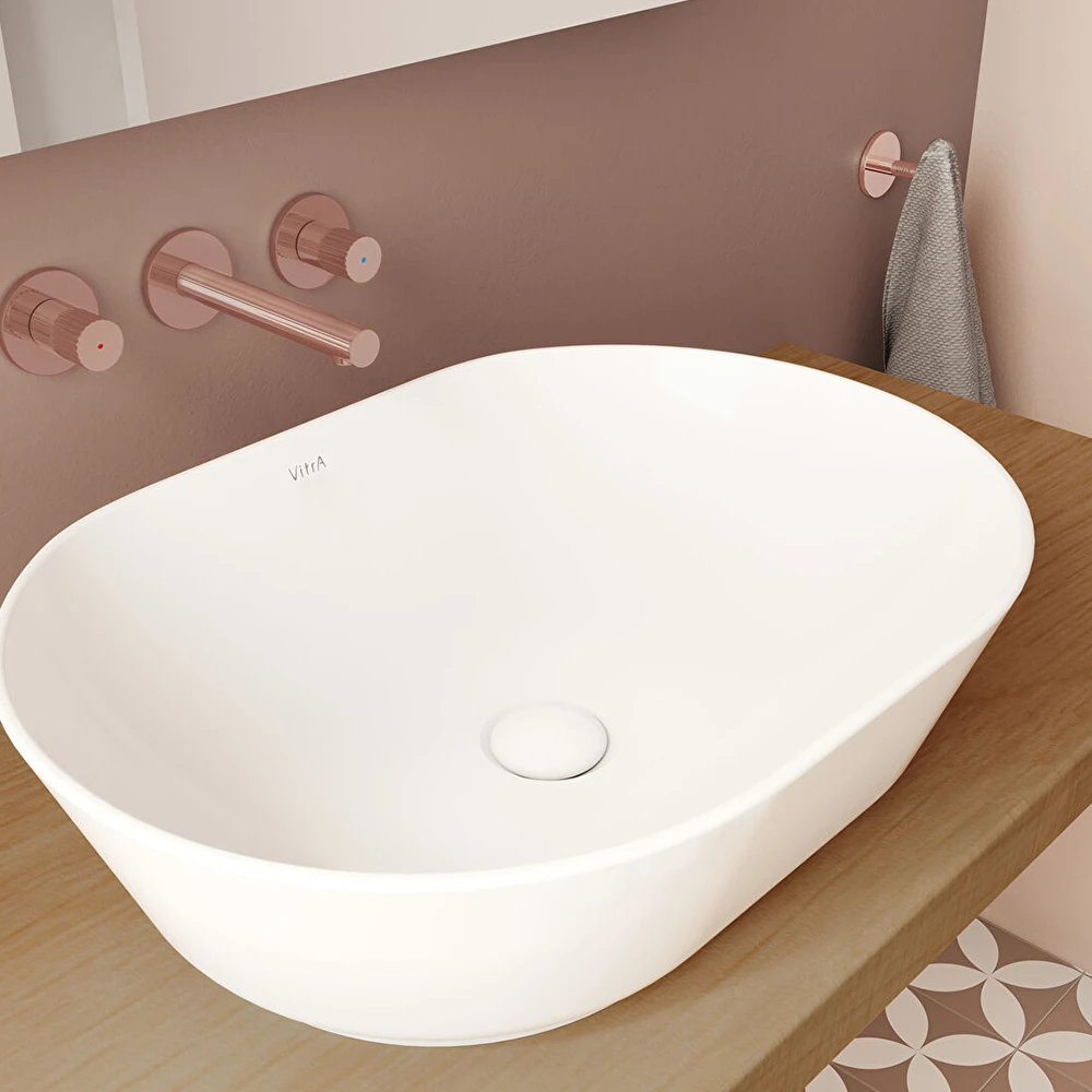 Vitra Geo 55x40 Cm Oval Çanak Lavabo 7427B003-0016 Hemen Al