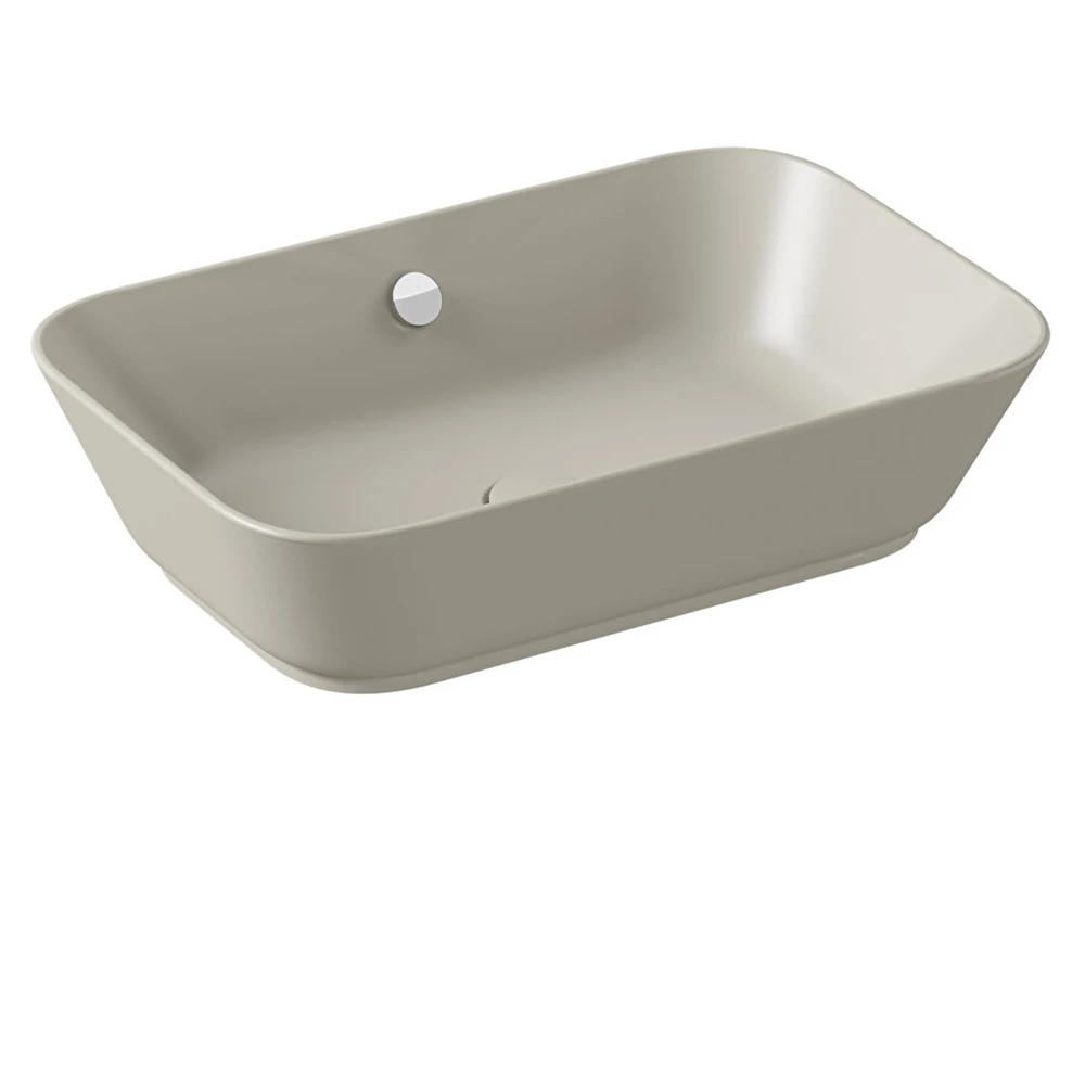 Vitra Geo 60x39 Cm Dikdörtgen Mat Bej Çanak Lavabo 7425B020-0012 Hemen Al