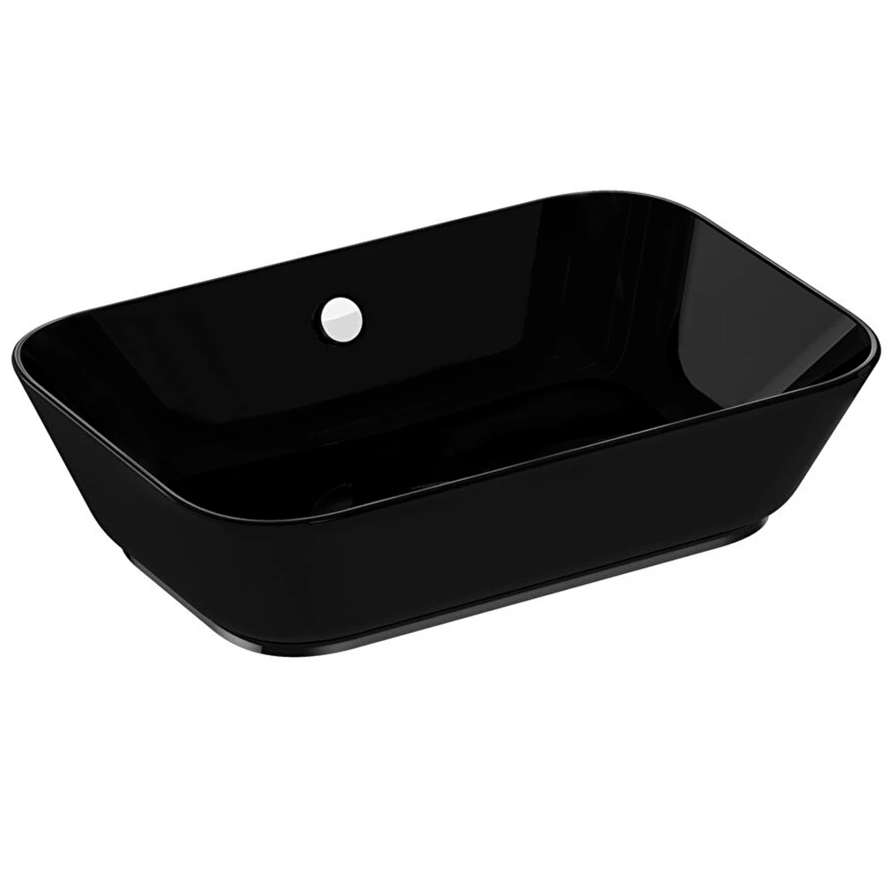 Vitra Geo 60x39 Cm Dikdörtgen Siyah Çanak Lavabo 7425B070-0012 Hemen Al