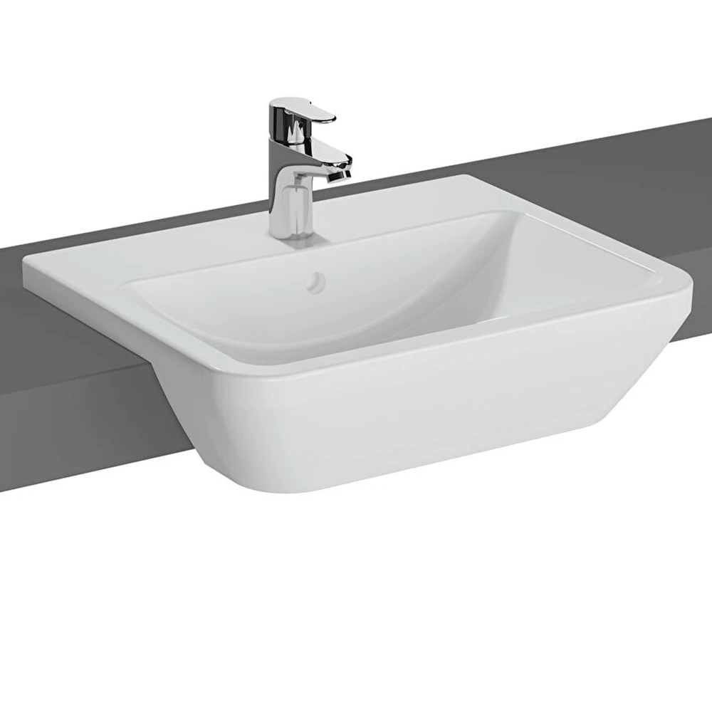 Vitra Integra 55x45 Cm Dikdörtgen Yarım Tezgah Lavabo 7069B003-0001 Hemen Al