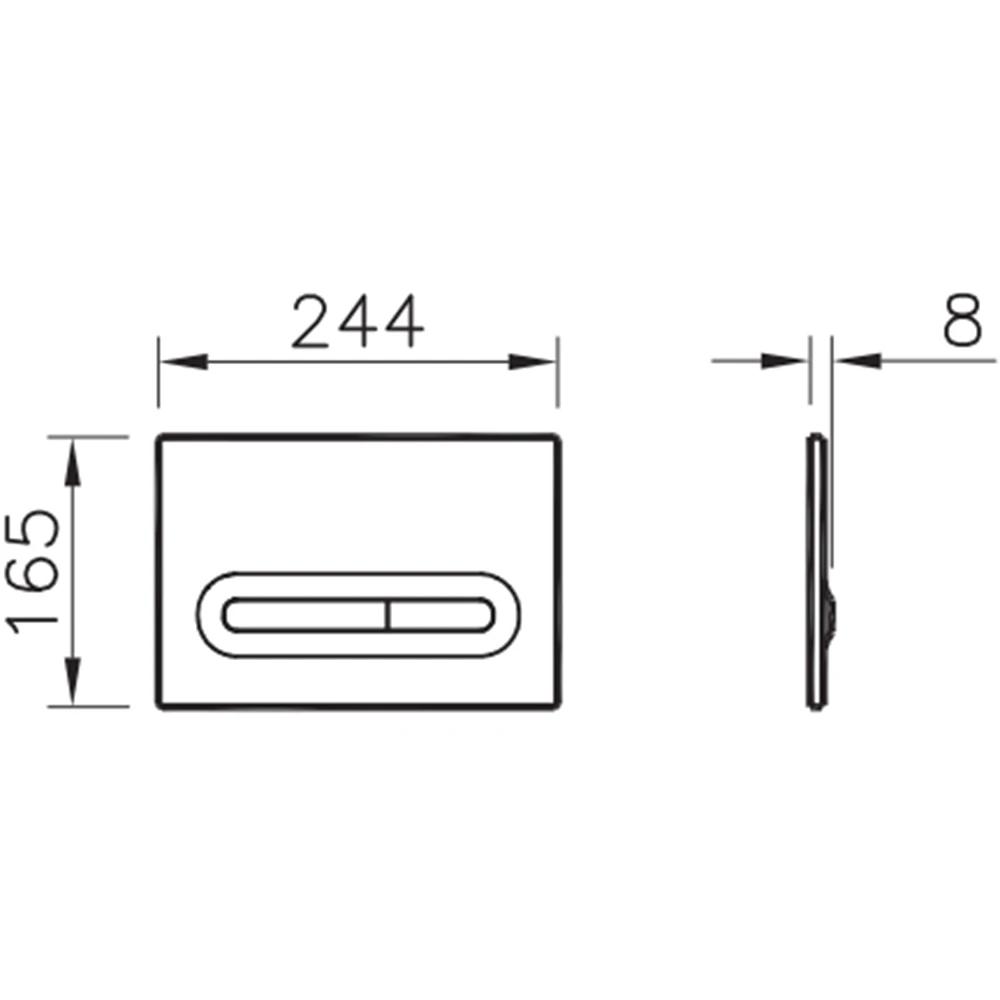 Vitra Loop T Mat Krom Temassız Kumanda Paneli - 762-0885 Hemen Al