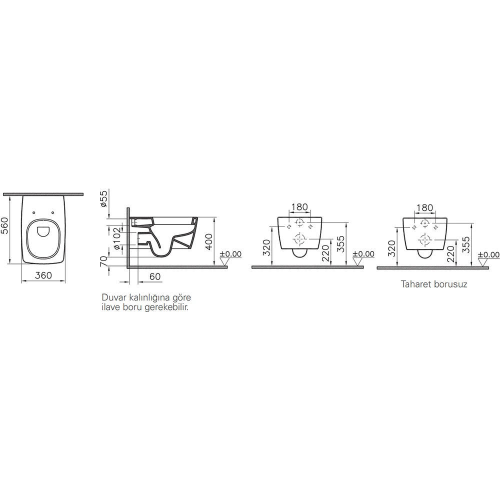 Vitra Metropole Asma Klozet - 5676B003-0559 Hemen Al